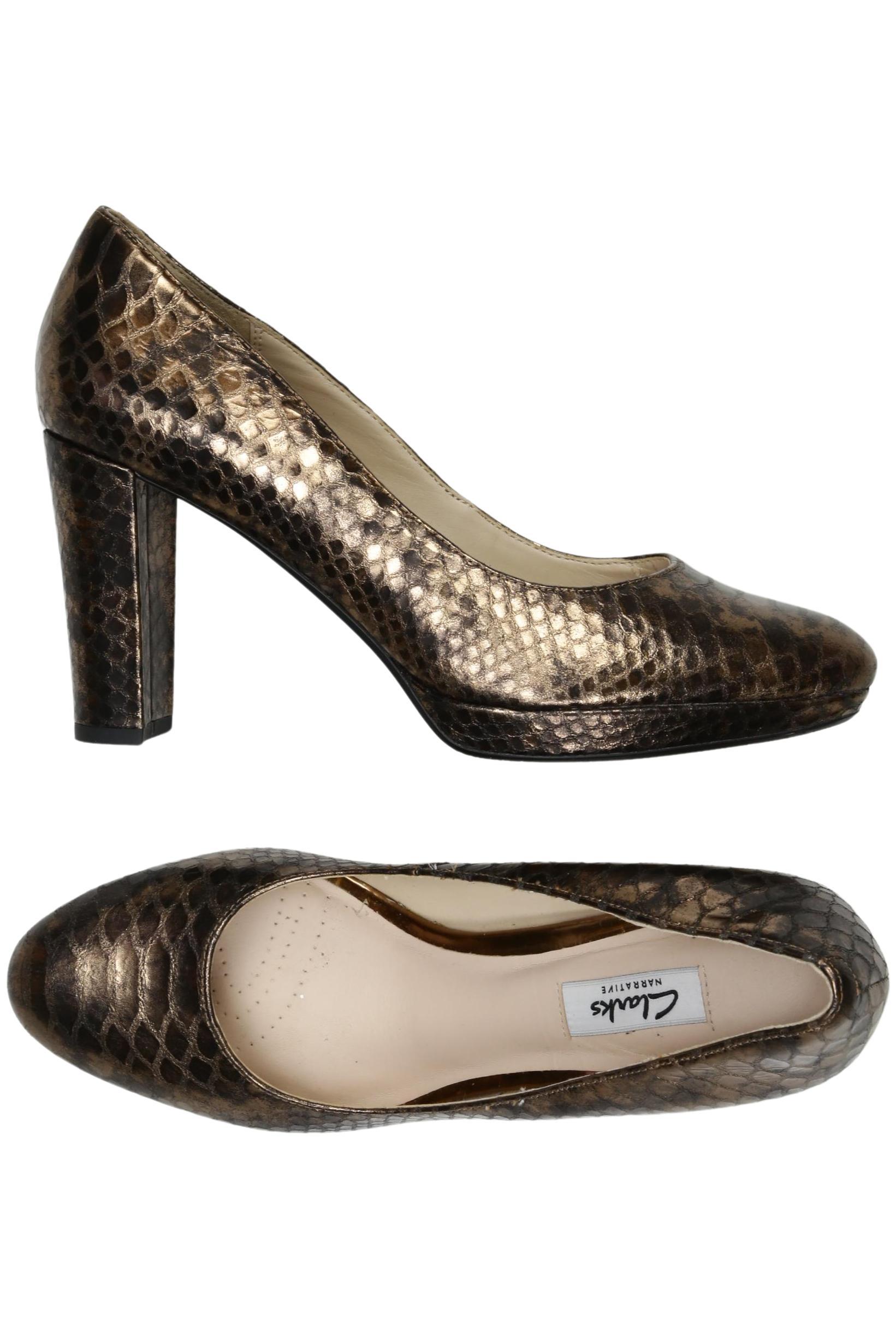 

Clarks Damen Pumps, gold, Gr. 6.5