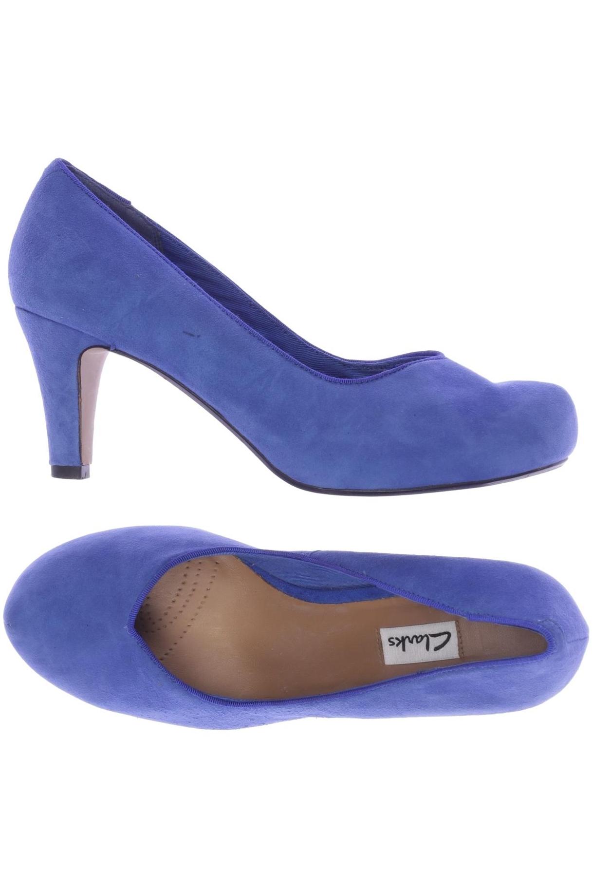 

Clarks Damen Pumps, blau, Gr. 5