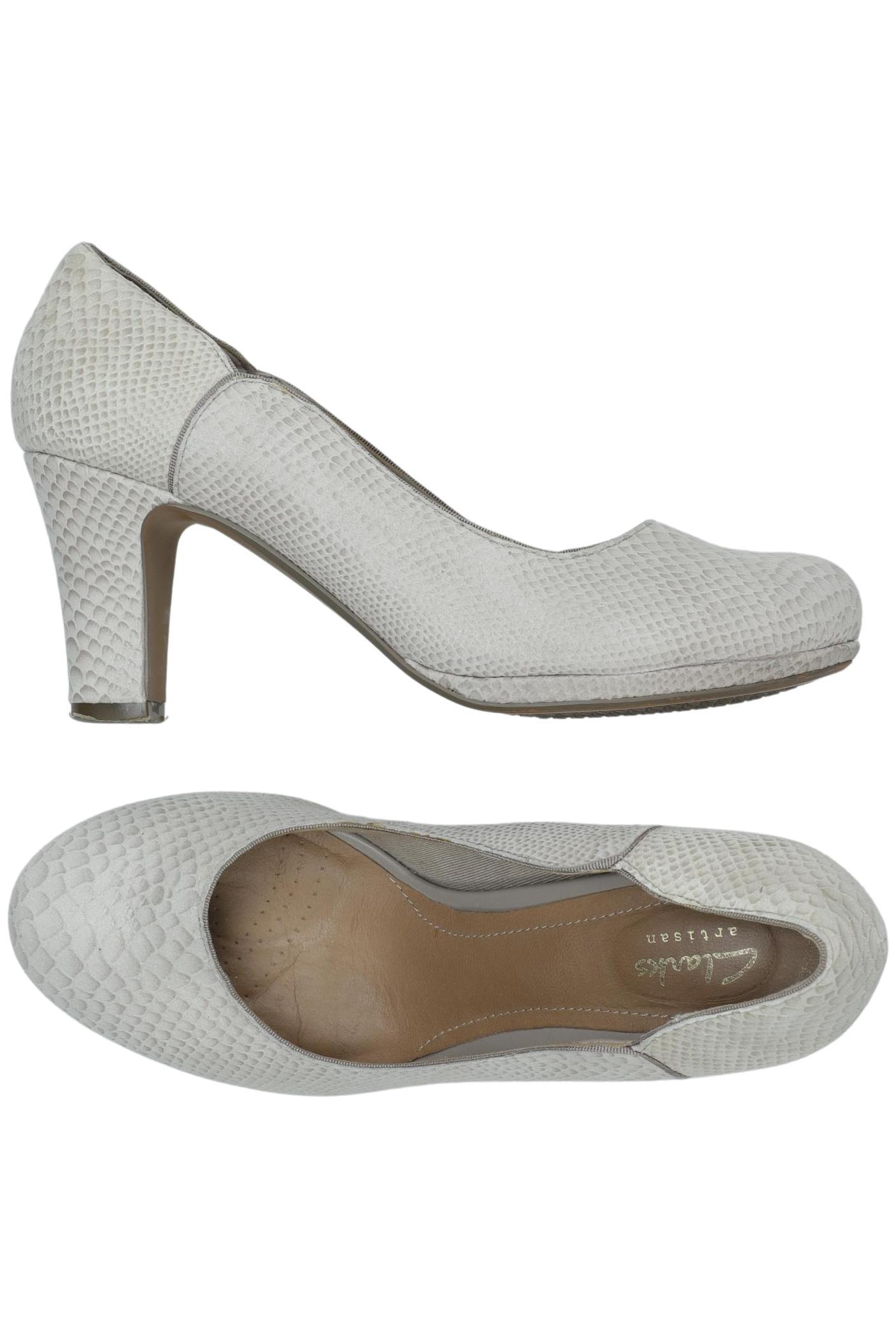 

Clarks Damen Pumps, weiß, Gr. 39.5