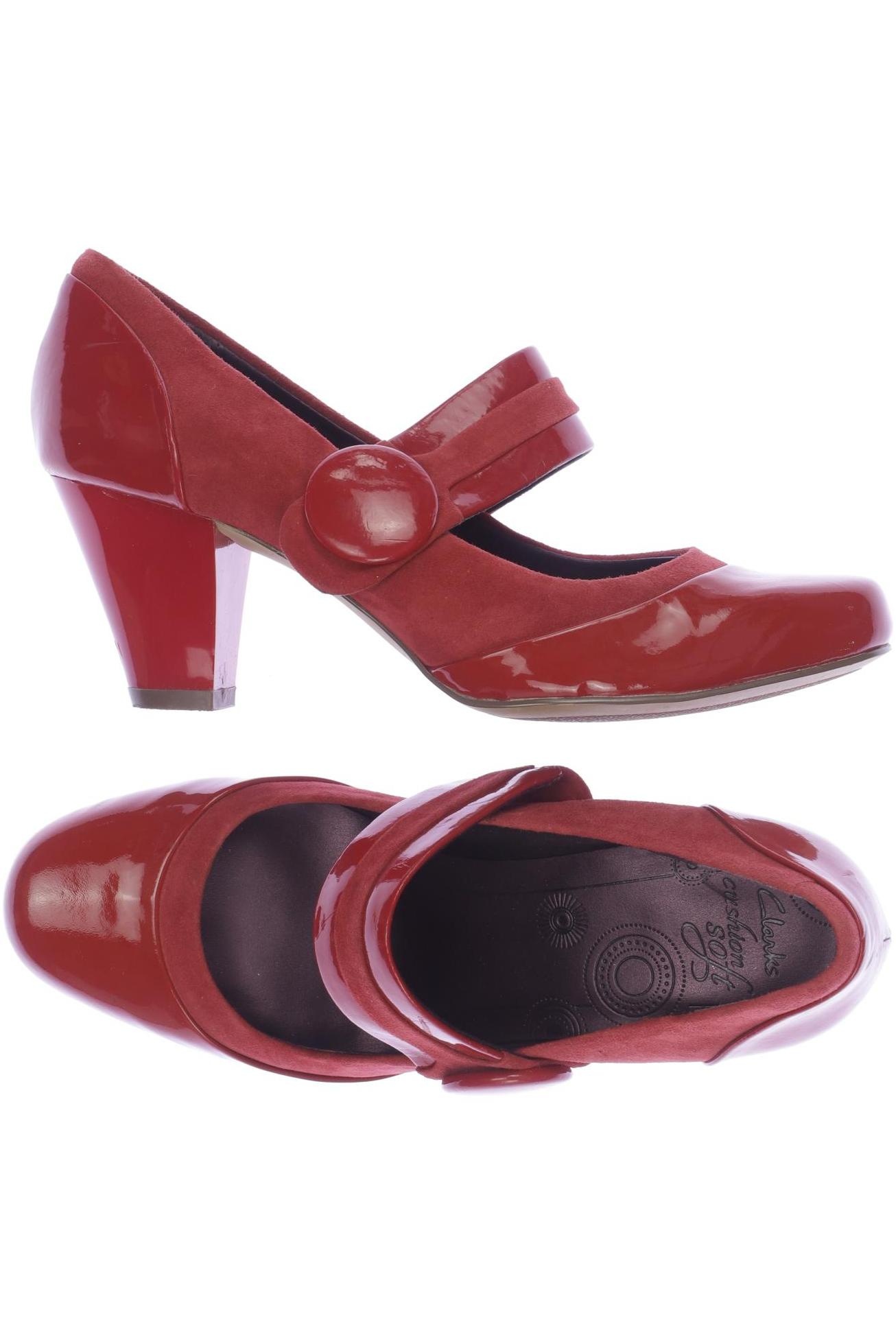 

Clarks Damen Pumps, rot, Gr. 4.5