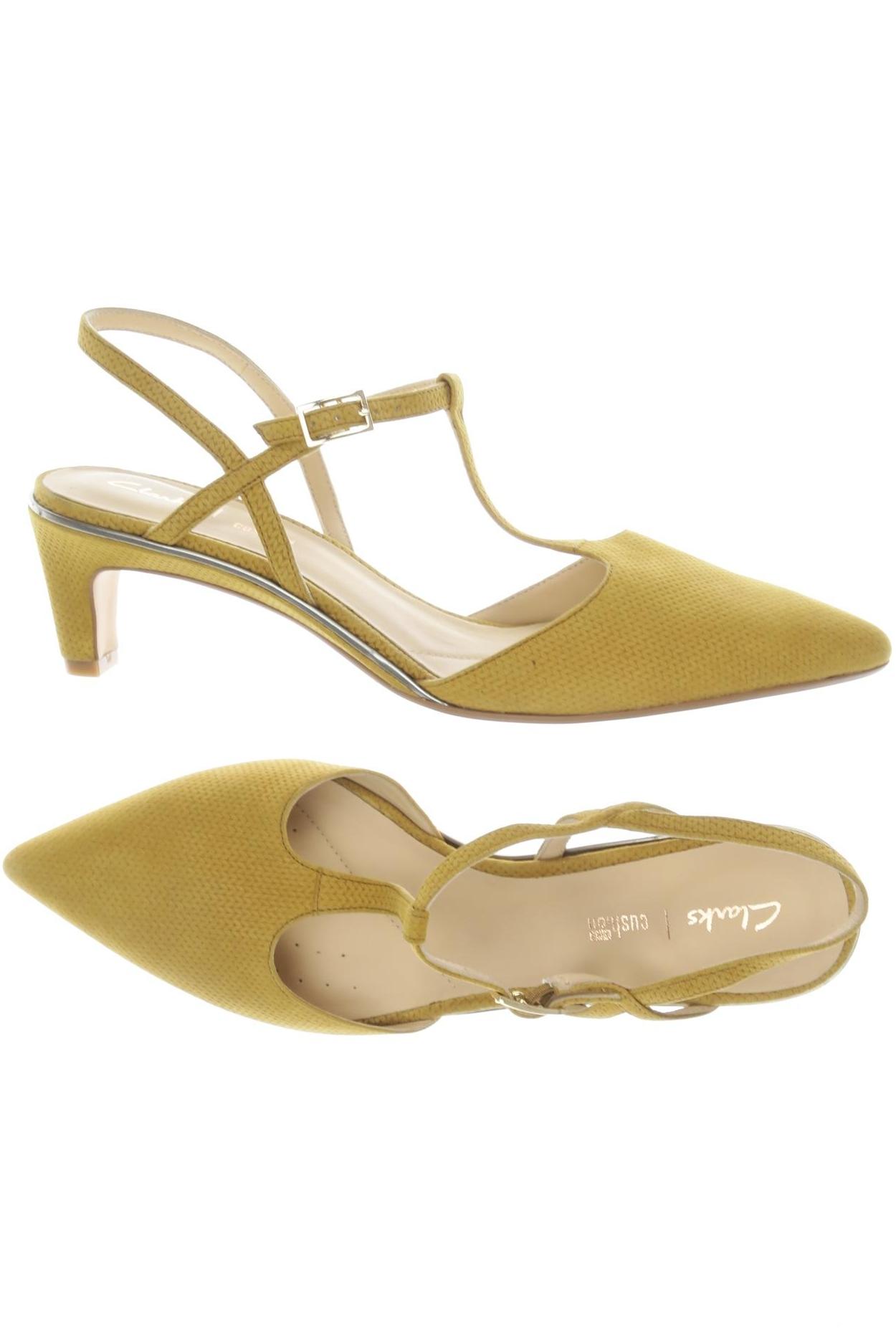 

Clarks Damen Pumps, gelb, Gr. 39.5
