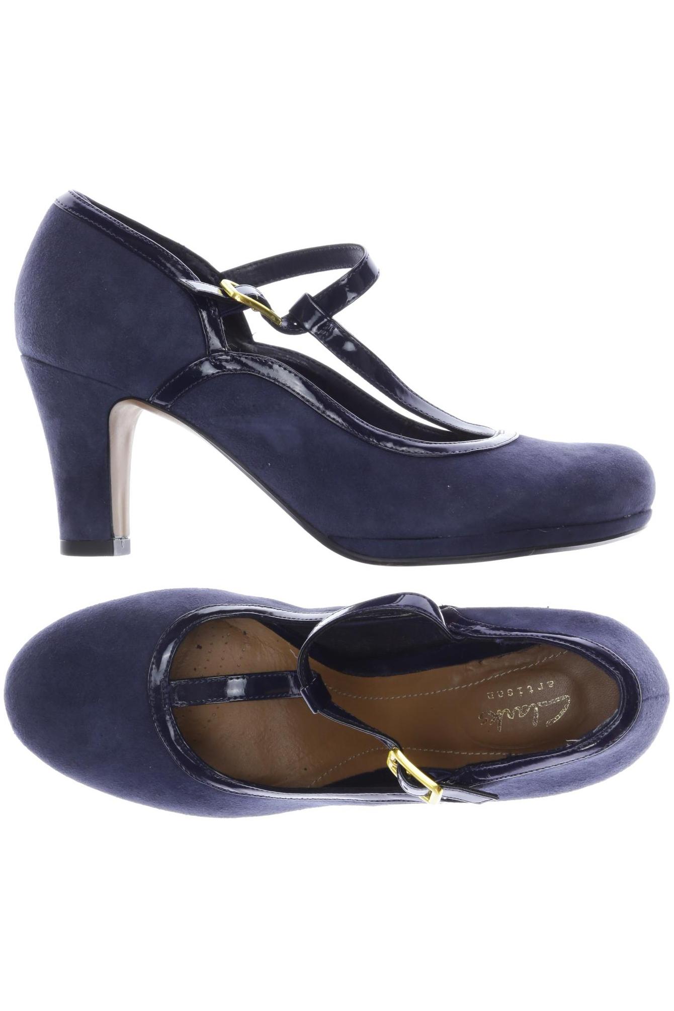 

Clarks Damen Pumps, marineblau, Gr. 38