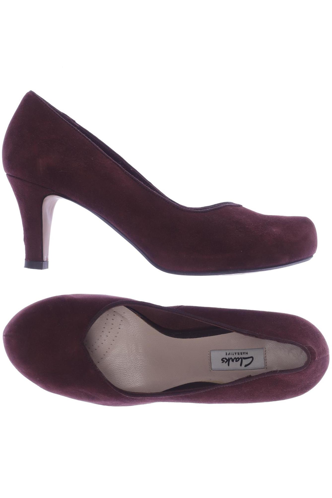 

Clarks Damen Pumps, bordeaux, Gr. 6.5