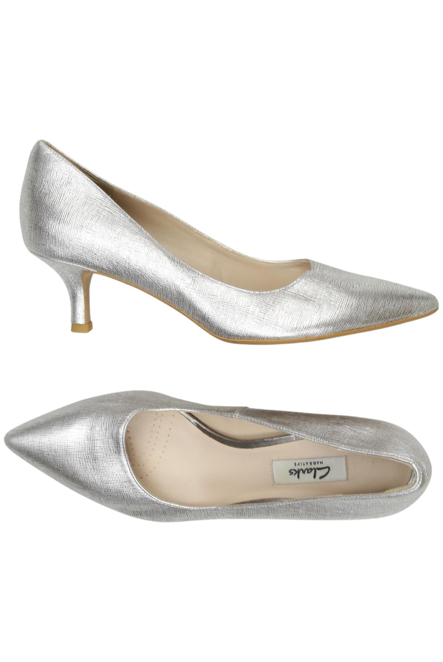 

Clarks Damen Pumps, silber, Gr. 39