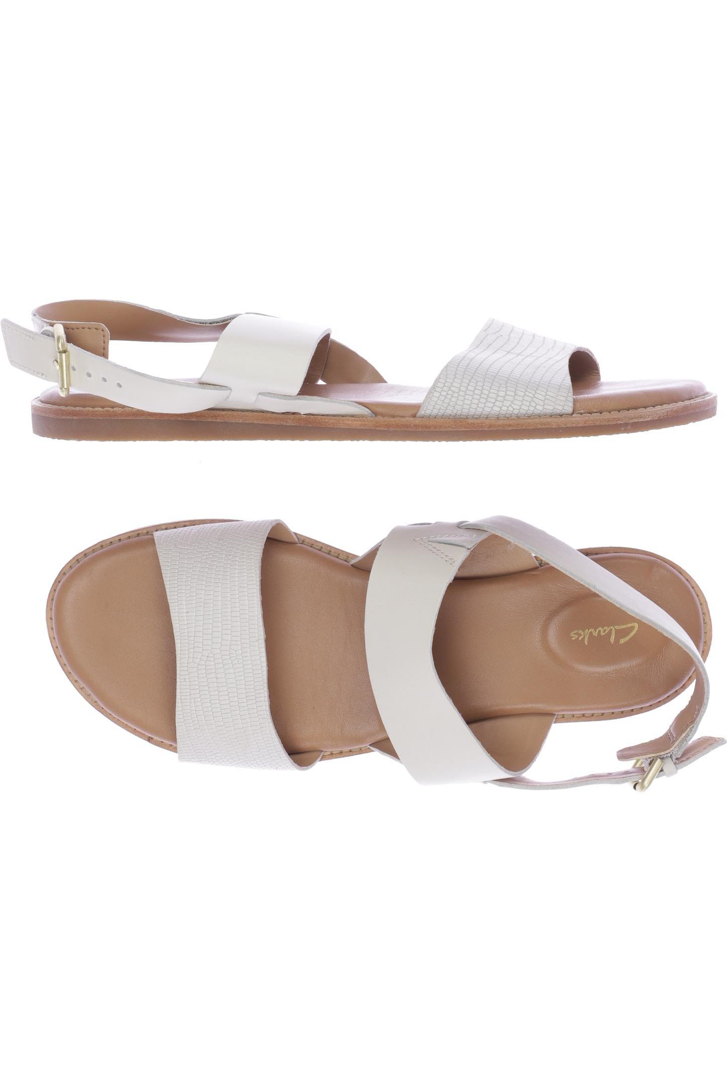 

Clarks Damen Sandale, cremeweiß, Gr. 41