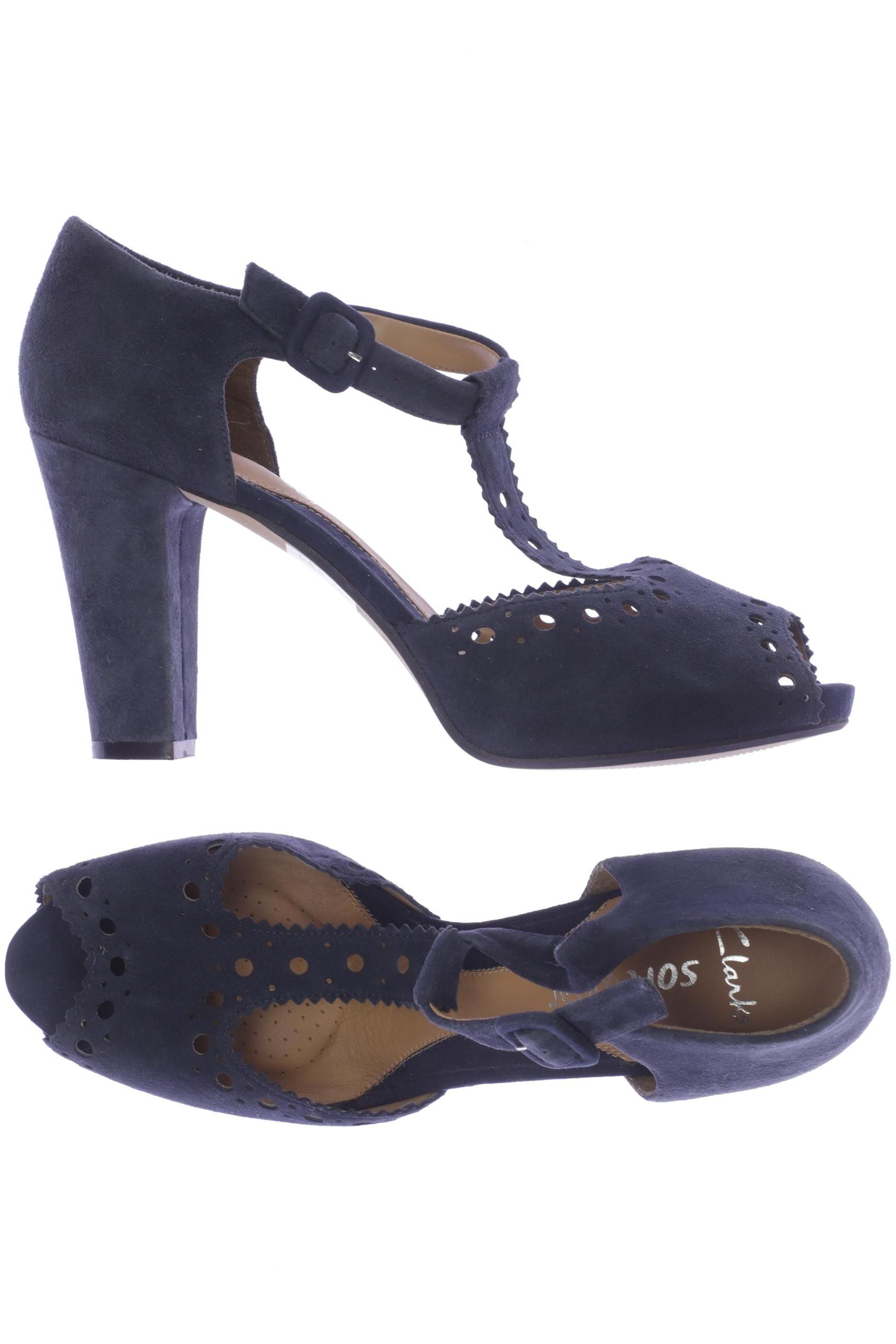 

Clarks Damen Sandale, marineblau, Gr. 8