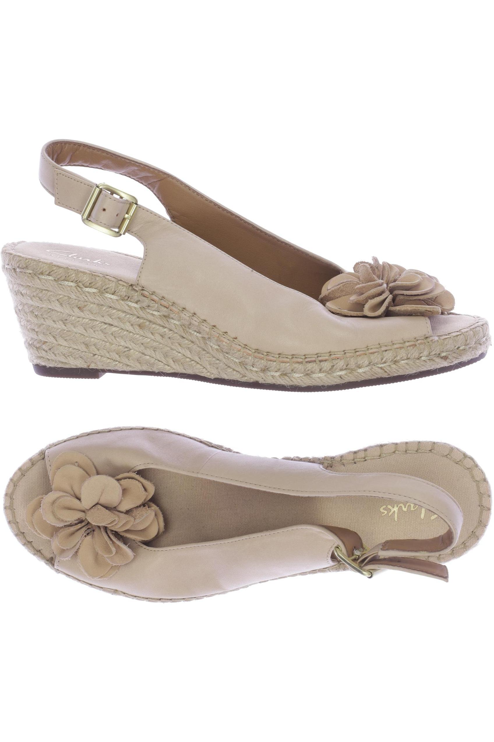 

Clarks Damen Sandale, beige, Gr. 38