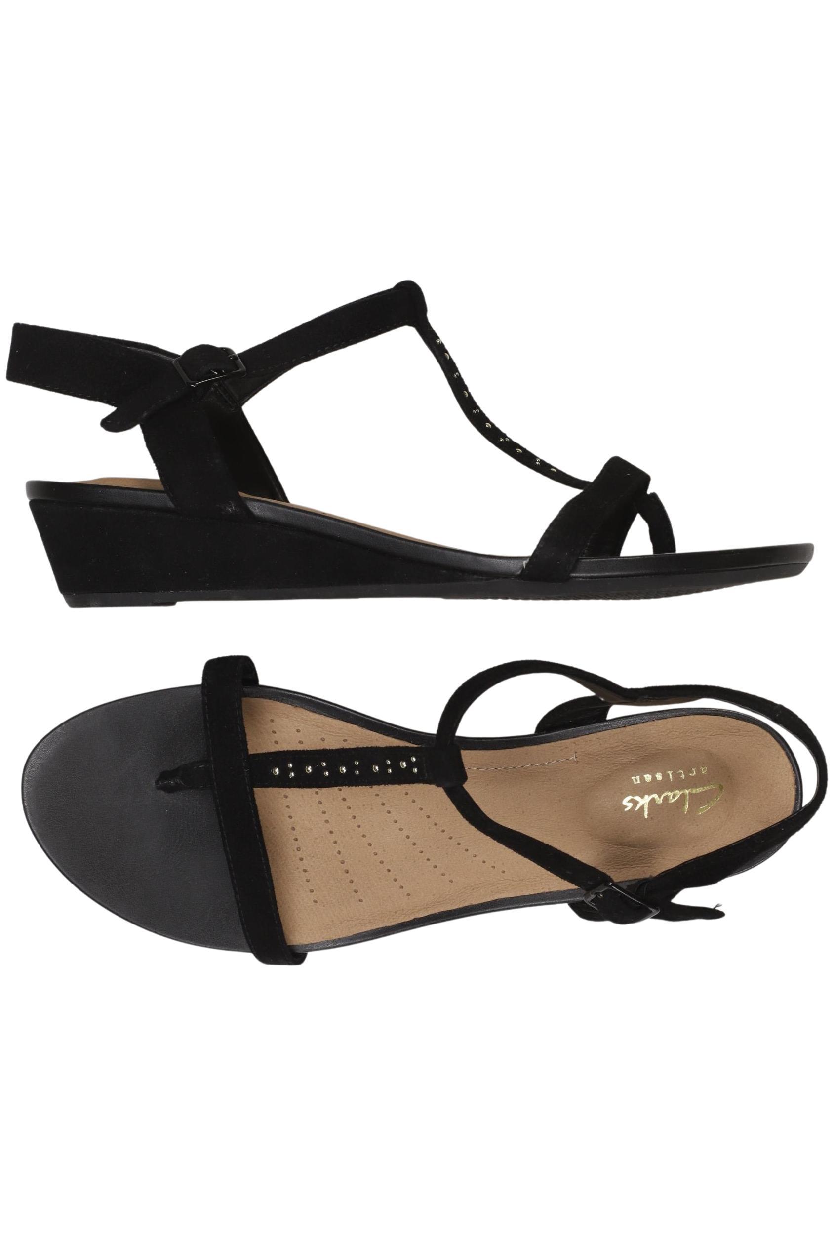 

Clarks Damen Sandale, schwarz, Gr. 40