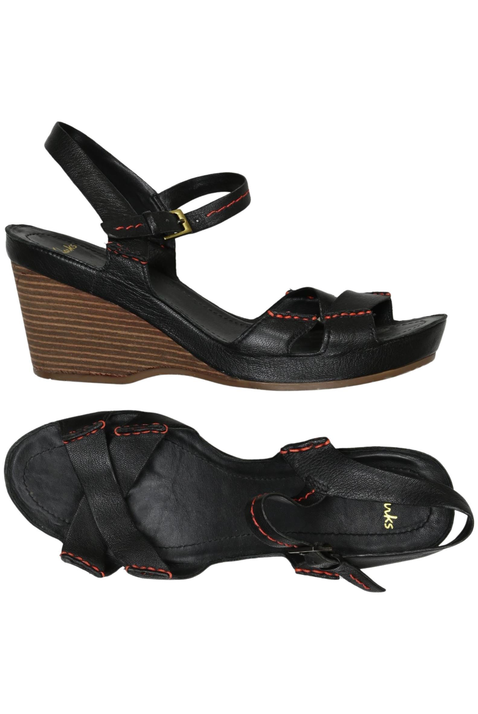 

Clarks Damen Sandale, schwarz, Gr. 6.5