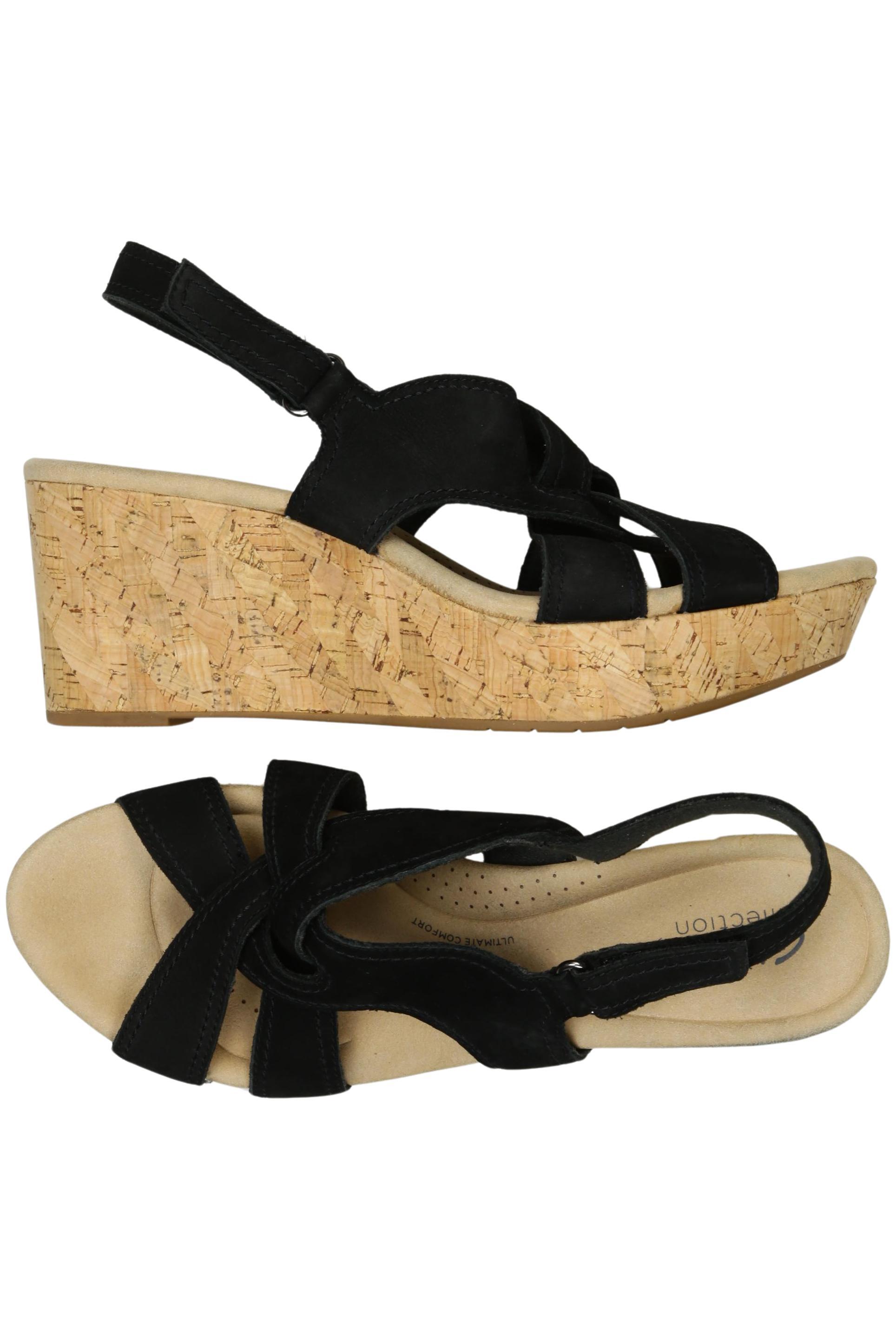 

Clarks Damen Sandale, schwarz, Gr. 41.5