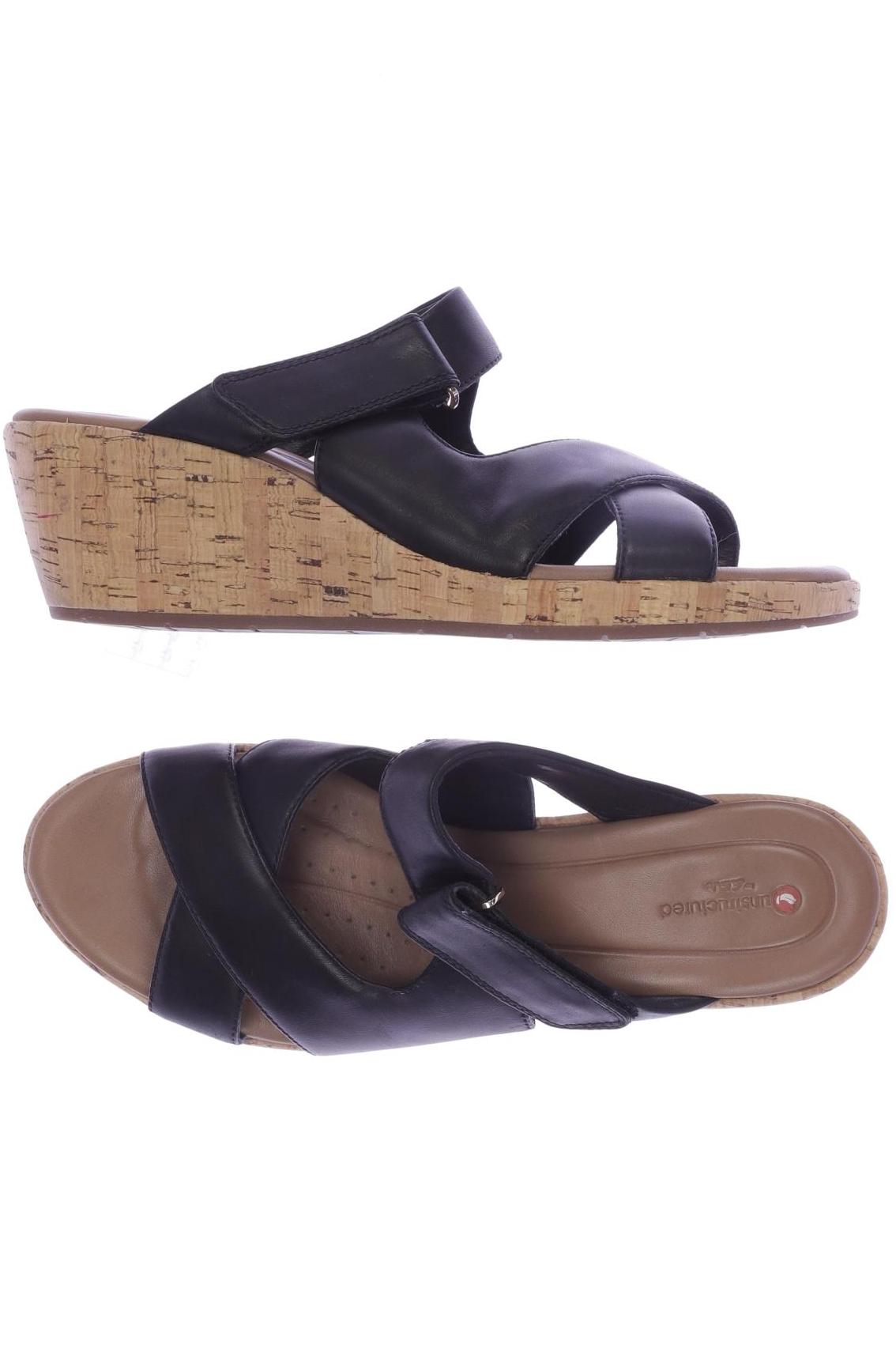 

Clarks Damen Sandale, schwarz, Gr. 42