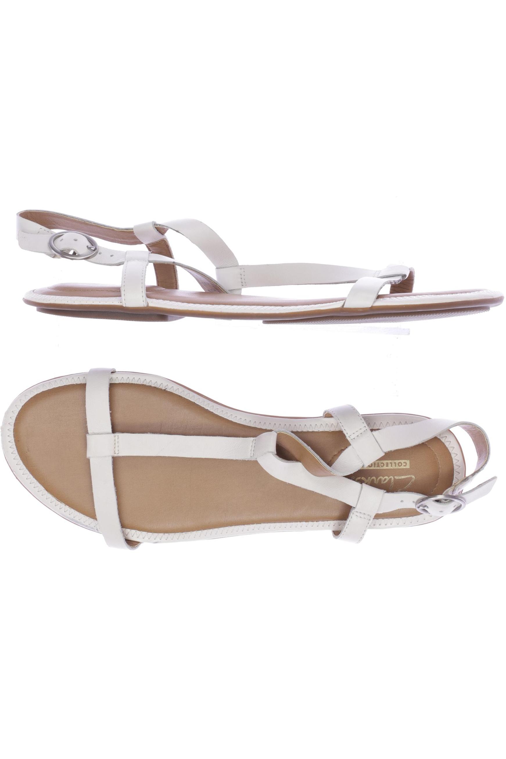 

Clarks Damen Sandale, weiß, Gr. 7.5