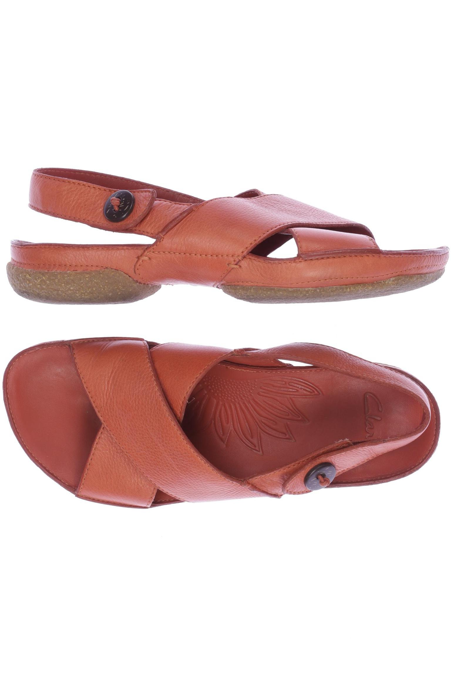 

Clarks Damen Sandale, orange, Gr. 5