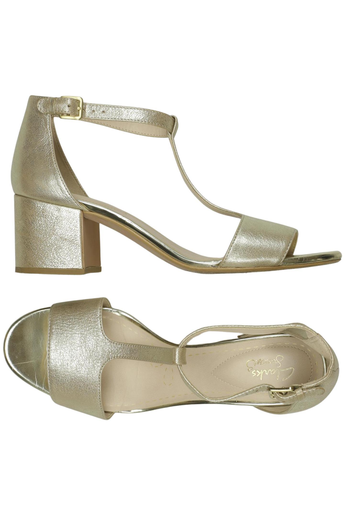 

Clarks Damen Sandale, gold, Gr. 41.5
