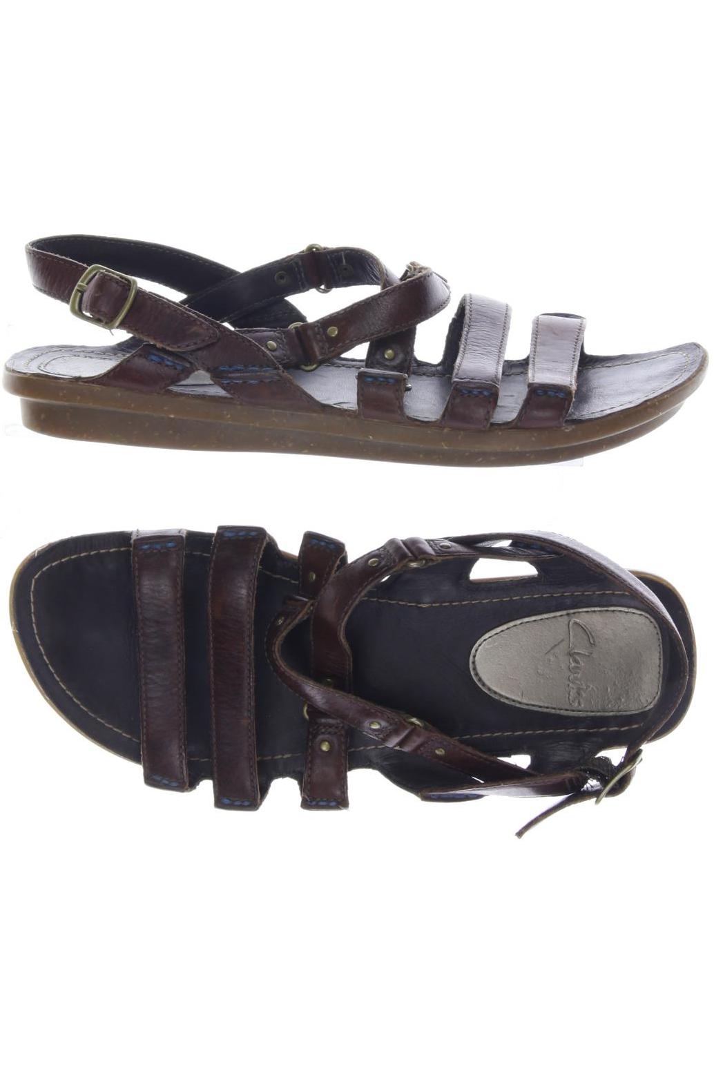 

Clarks Damen Sandale, braun, Gr. 5