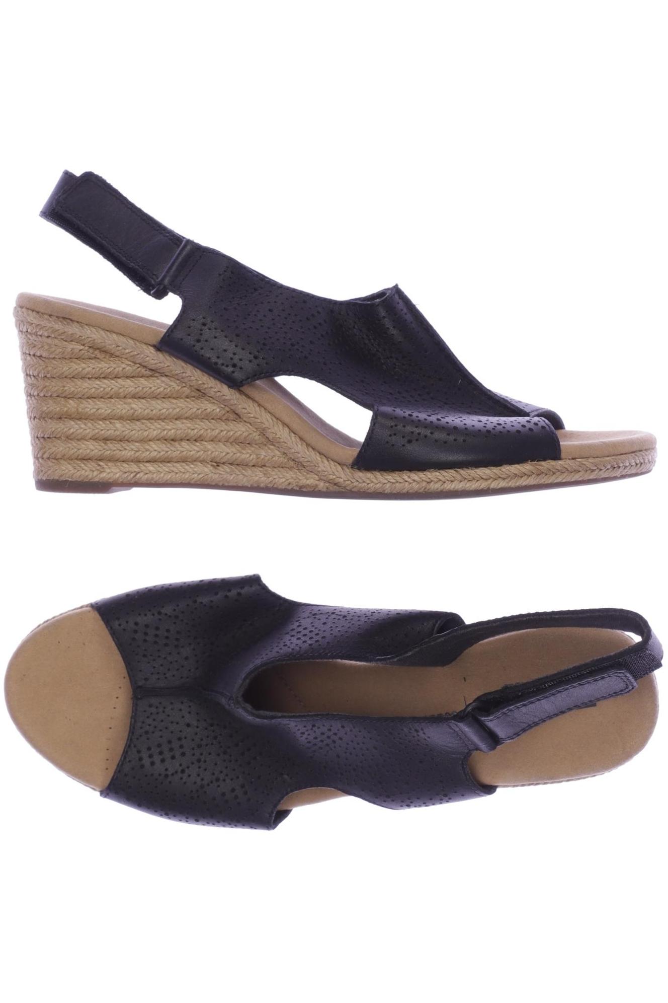 

Clarks Damen Sandale, schwarz, Gr. 41
