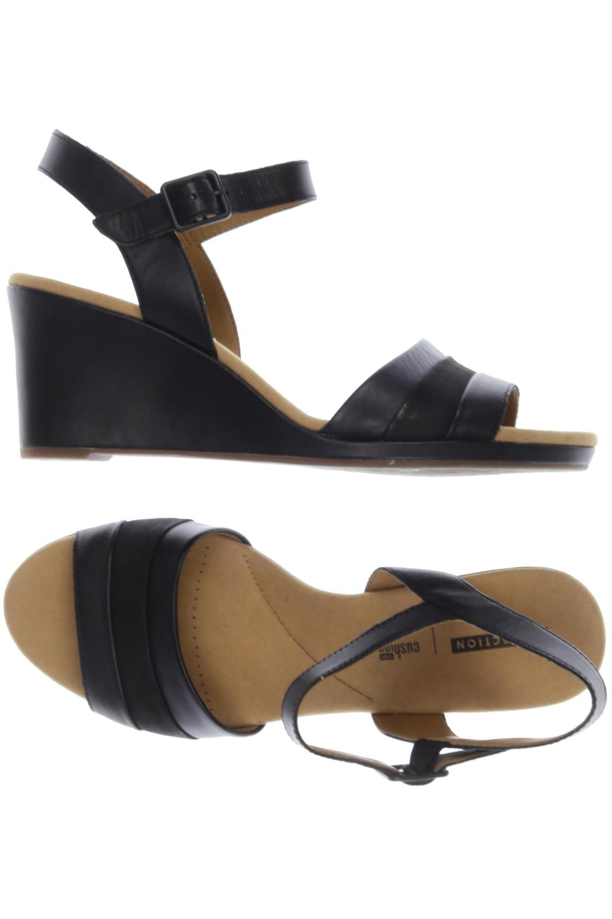 

Clarks Damen Sandale, schwarz, Gr. 42