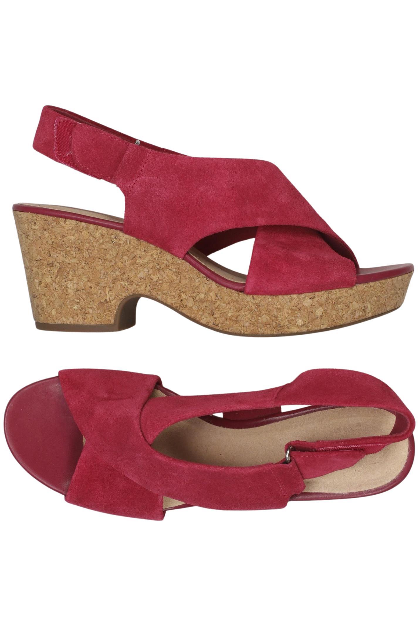 

Clarks Damen Sandale, rot, Gr. 39.5
