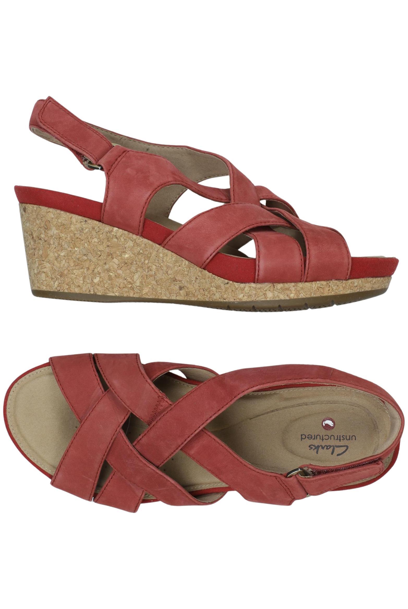 

Clarks Damen Sandale, rot, Gr. 40