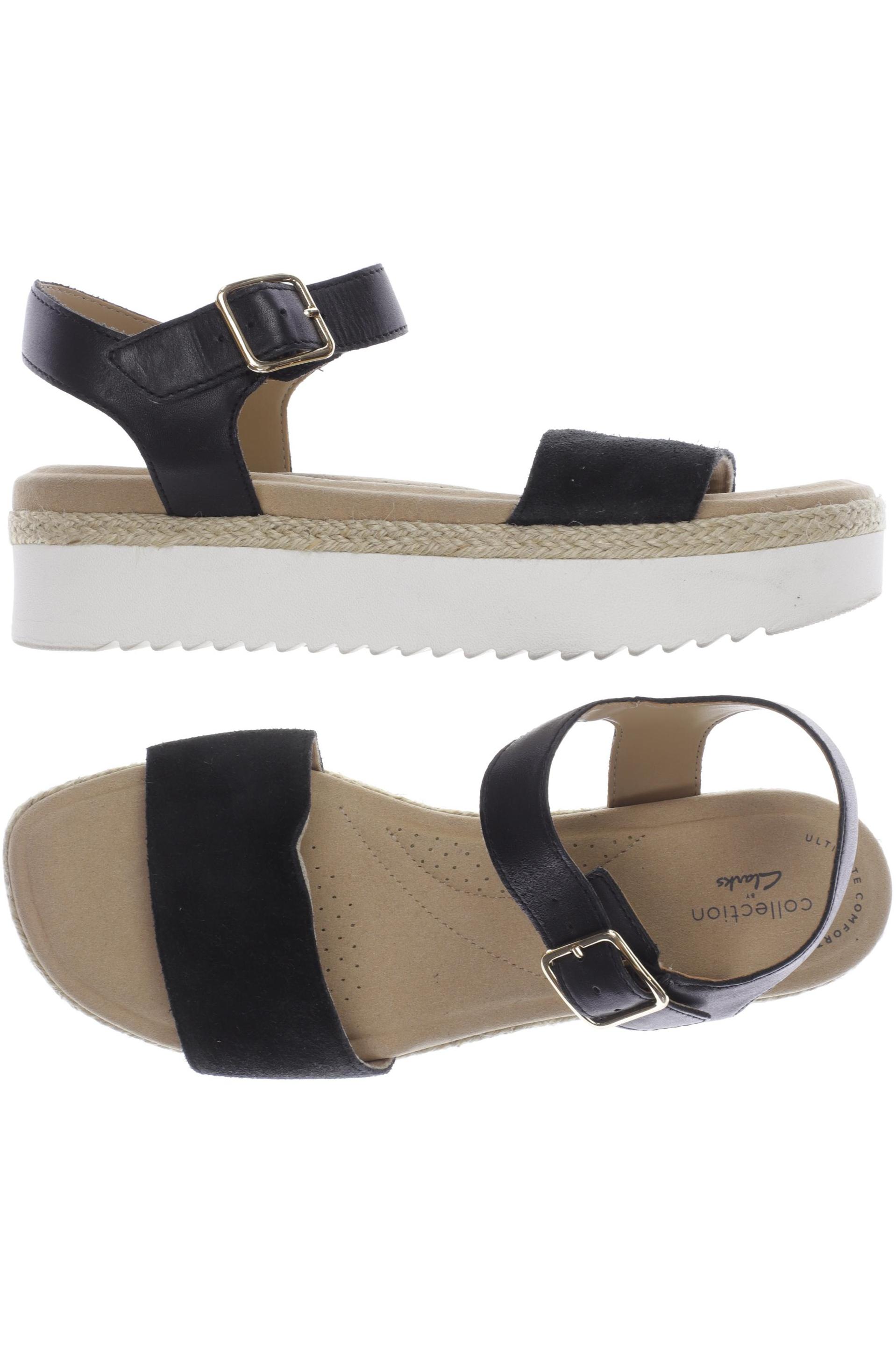 

Clarks Damen Sandale, schwarz, Gr. 40
