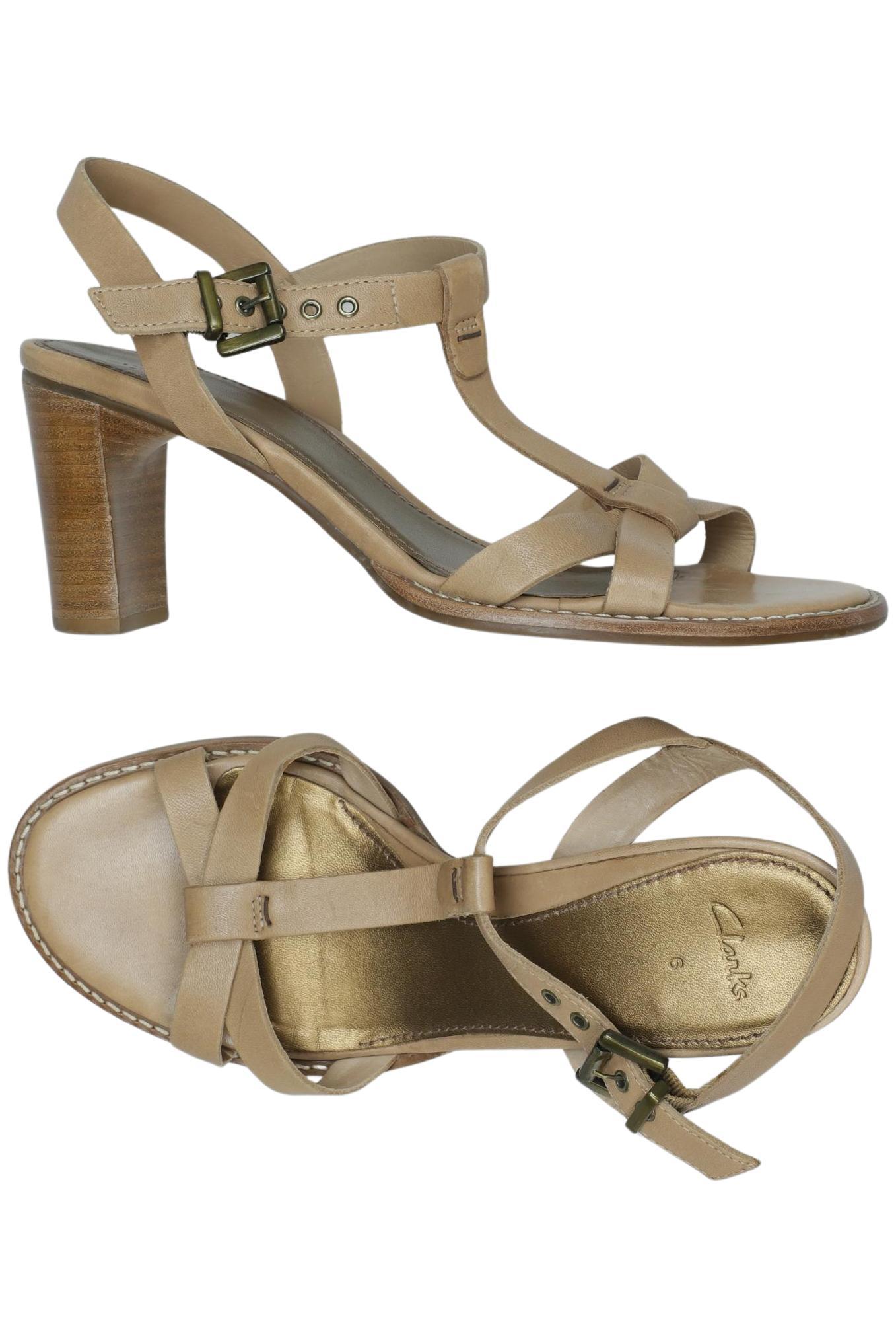 

Clarks Damen Sandale, beige, Gr. 6