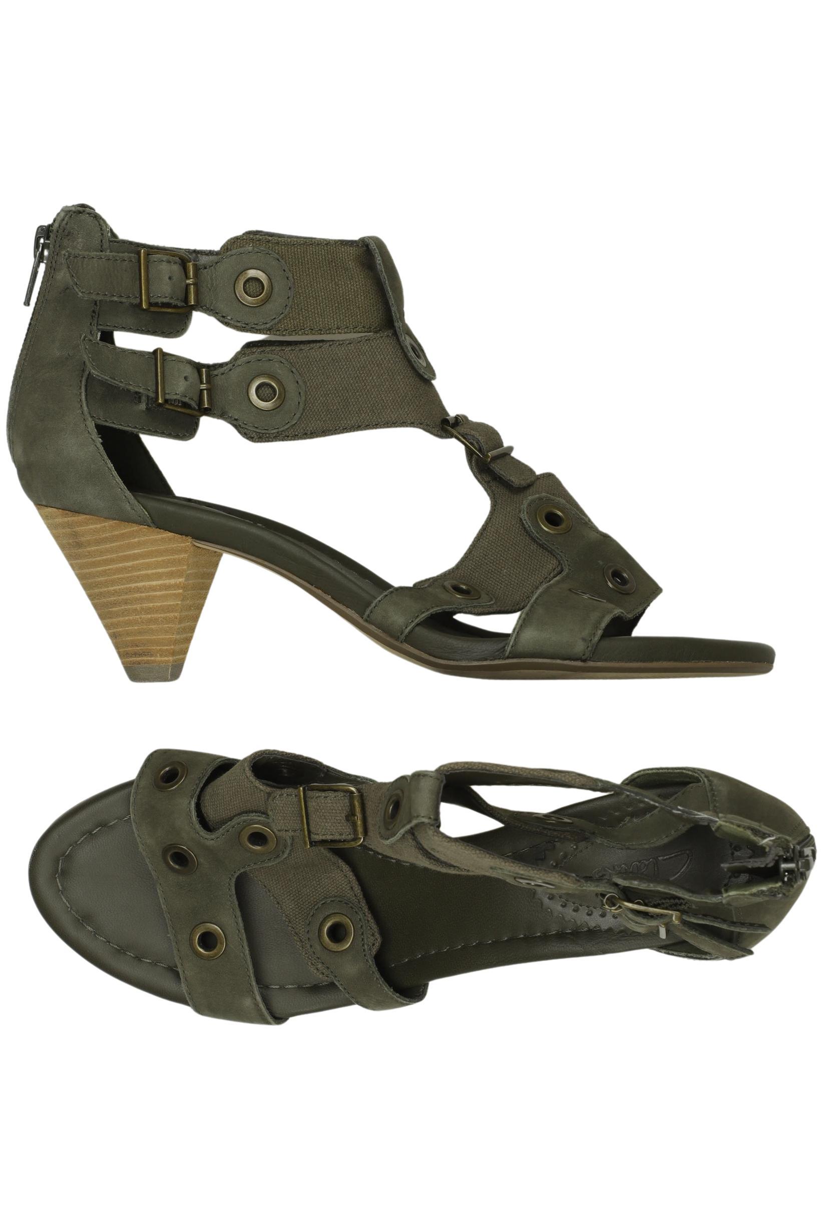 Thumbnail - Clarks Damen Sandale, grün, Gr. 6