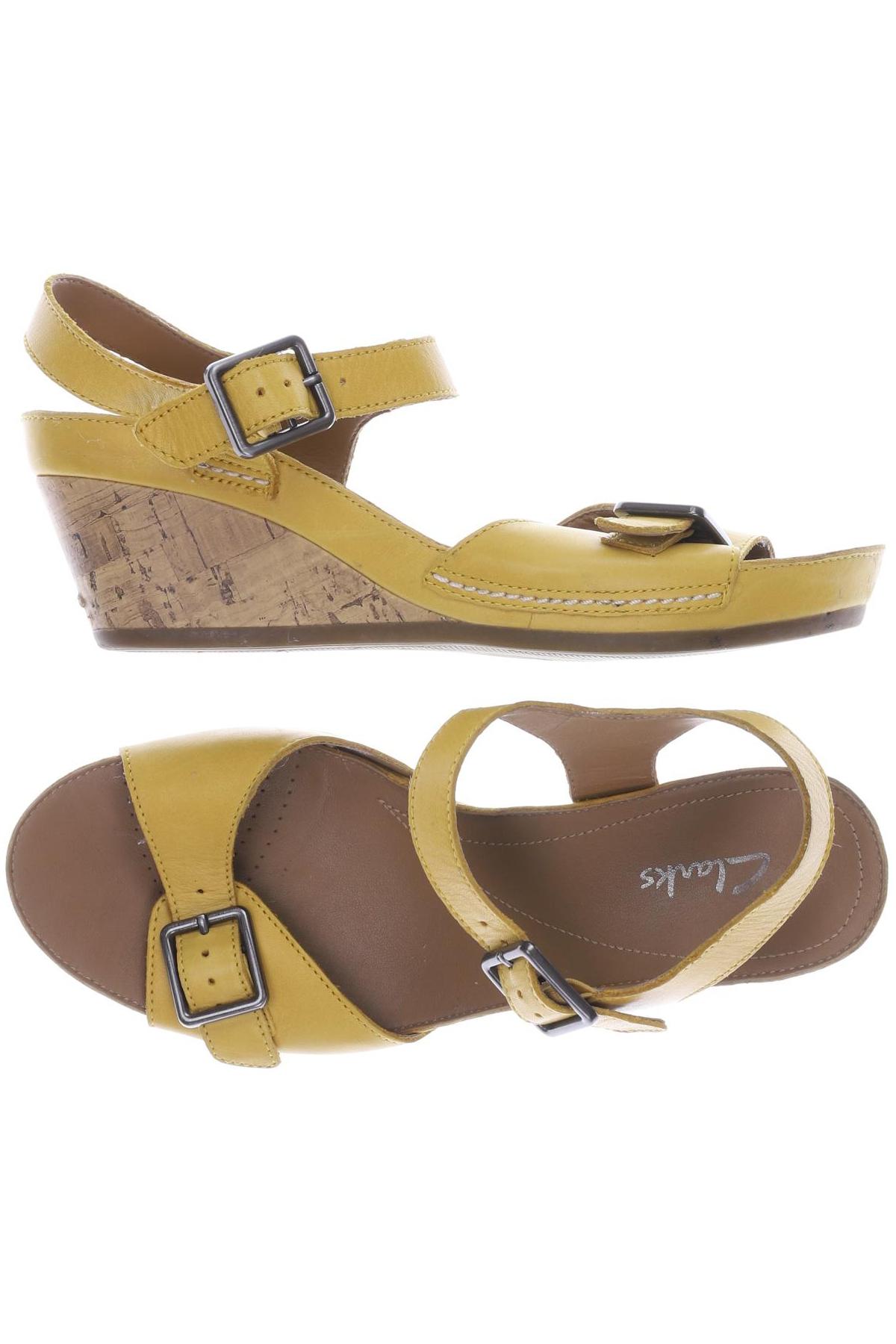 

Clarks Damen Sandale, gelb, Gr. 4.5