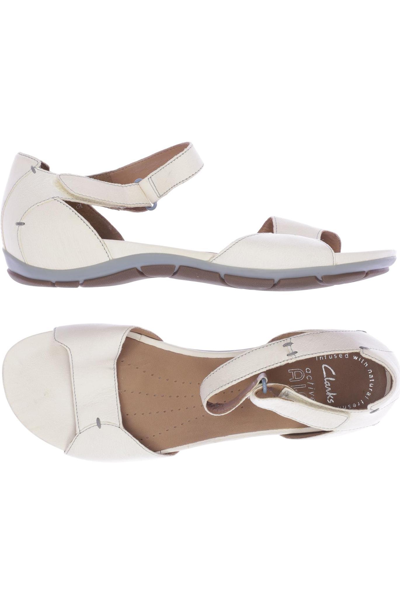 

Clarks Damen Sandale, cremeweiß, Gr. 7