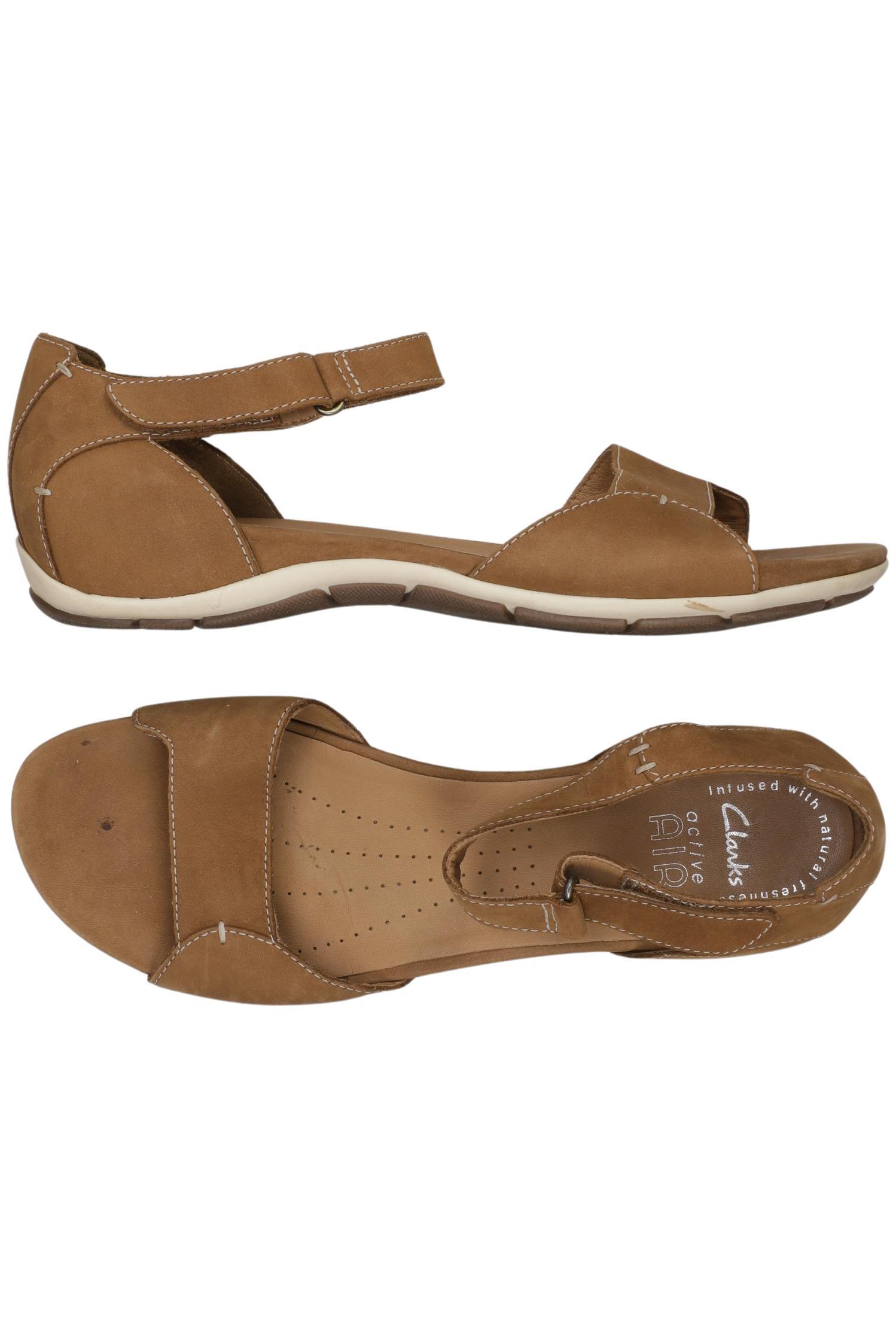 

Clarks Damen Sandale, braun, Gr. 7