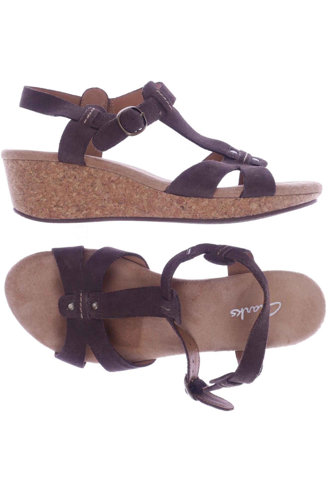 

Clarks Damen Sandale, braun, Gr. 5