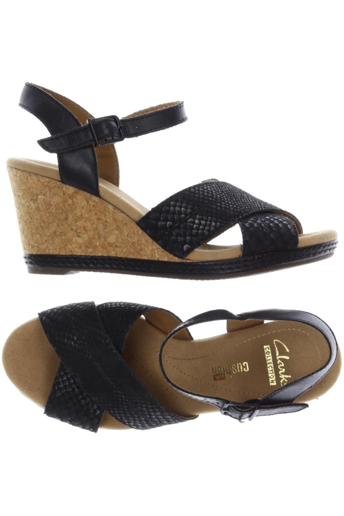 

Clarks Damen Sandale, schwarz, Gr. 35