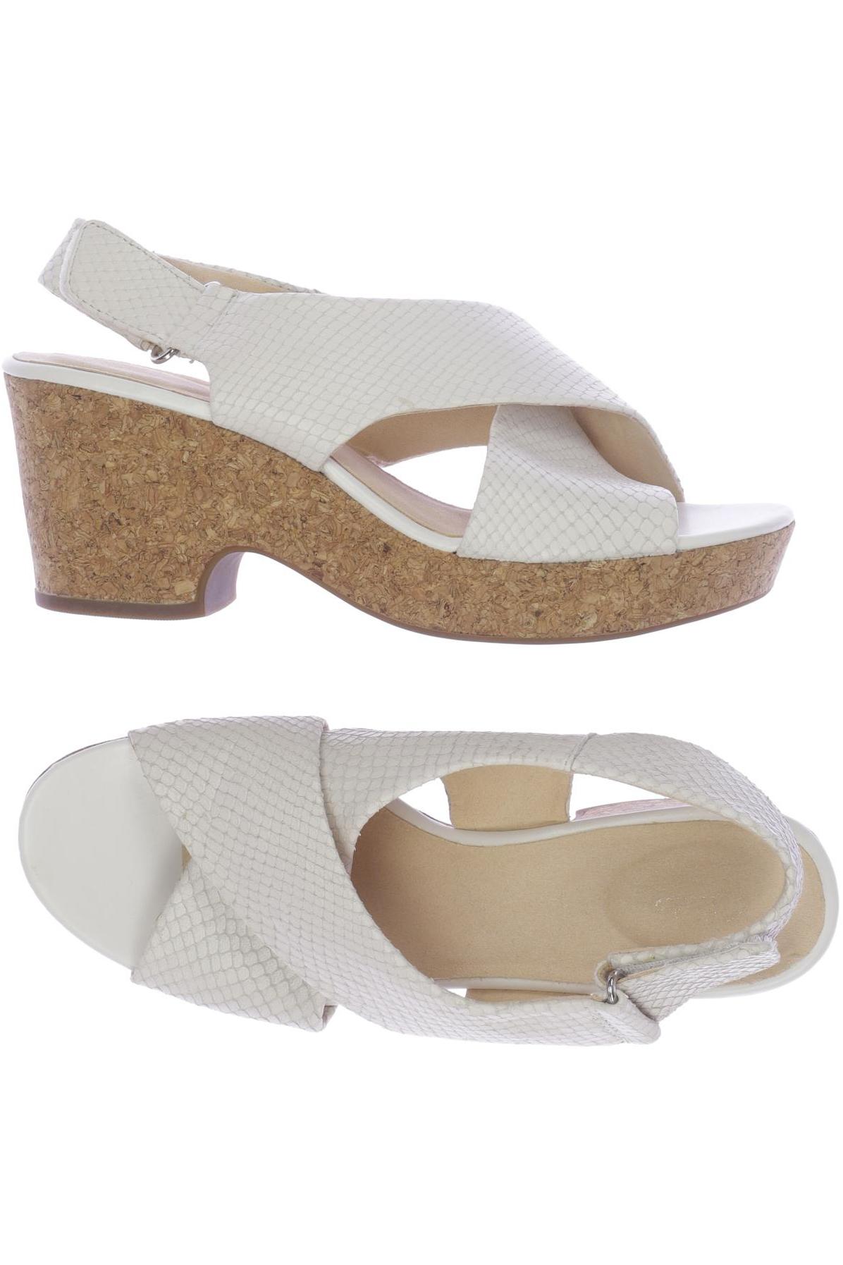 

Clarks Damen Sandale, cremeweiß, Gr. 40