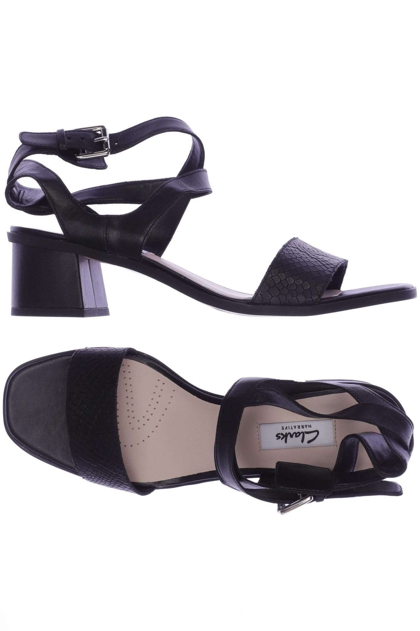 

Clarks Damen Sandale, schwarz, Gr. 5.5