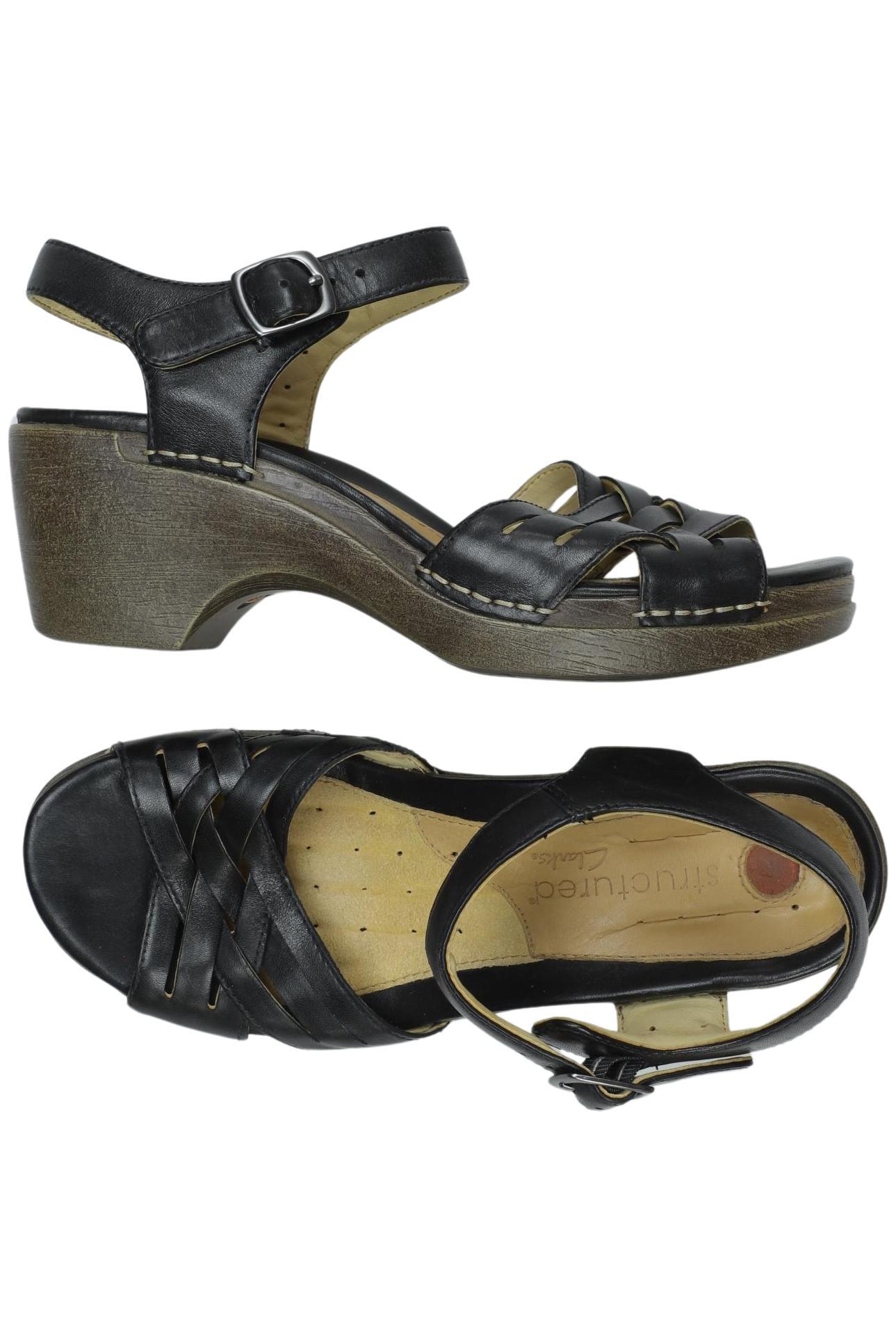 

Clarks Damen Sandale, schwarz, Gr. 4.5