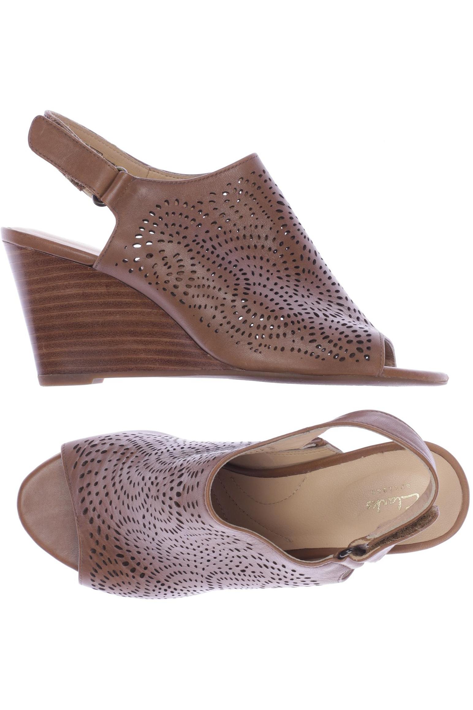 

Clarks Damen Sandale, braun, Gr. 38