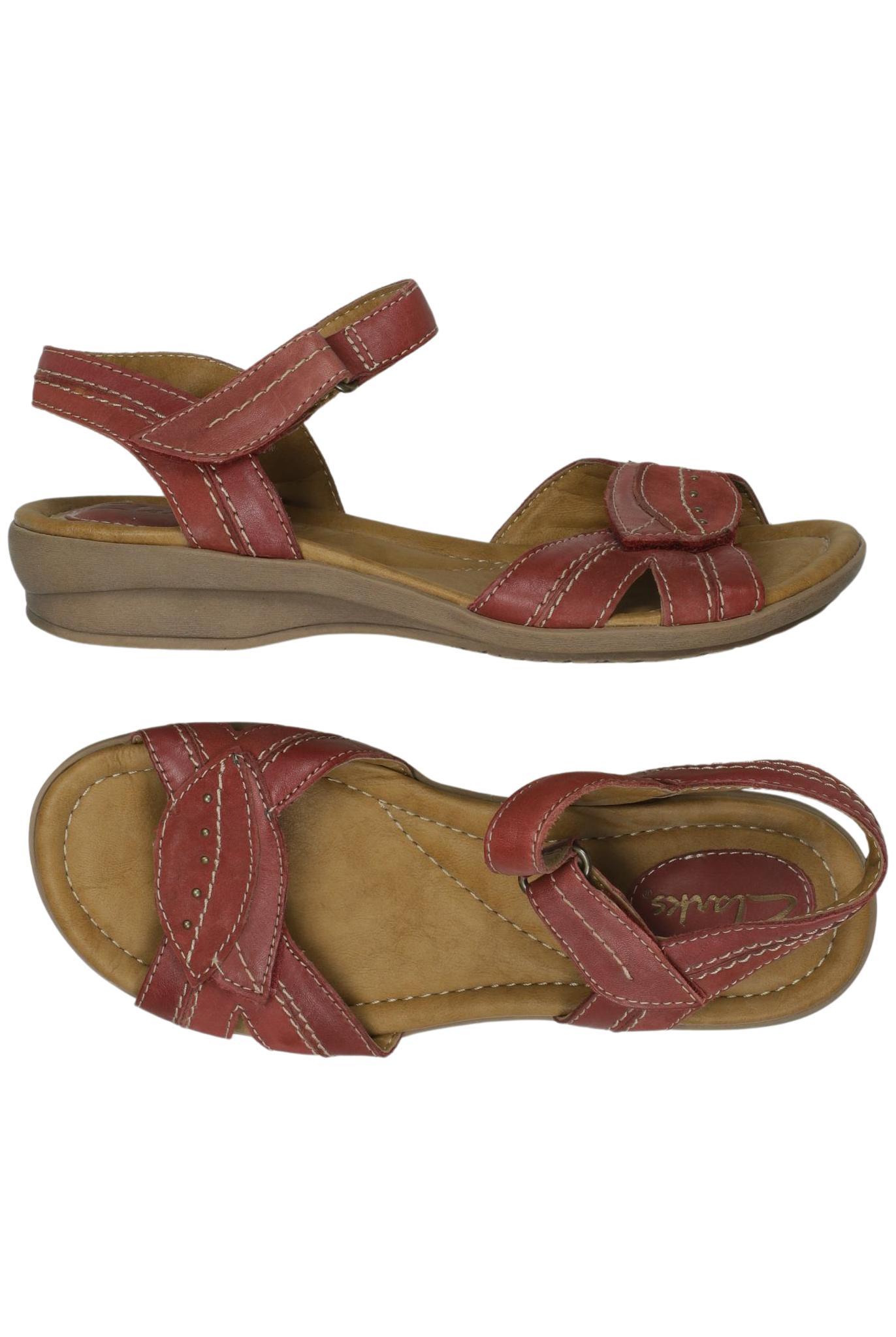 

Clarks Damen Sandale, rot, Gr. 4