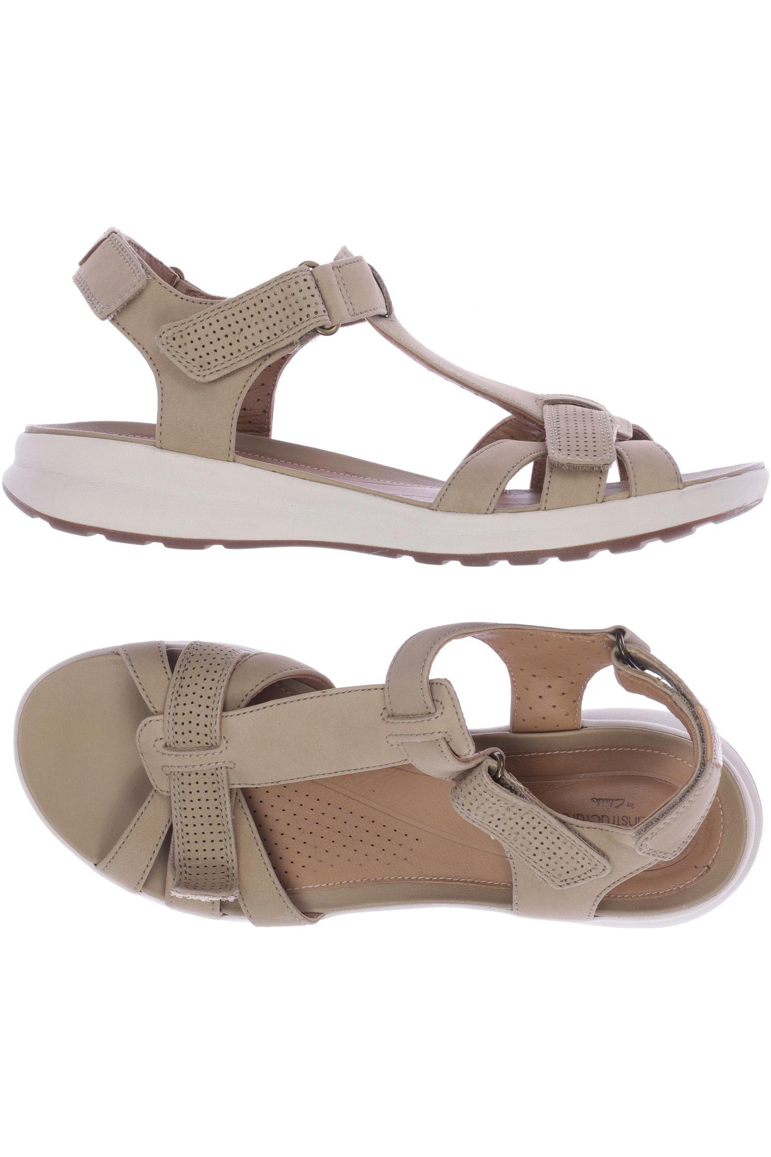 

Clarks Damen Sandale, beige, Gr. 38