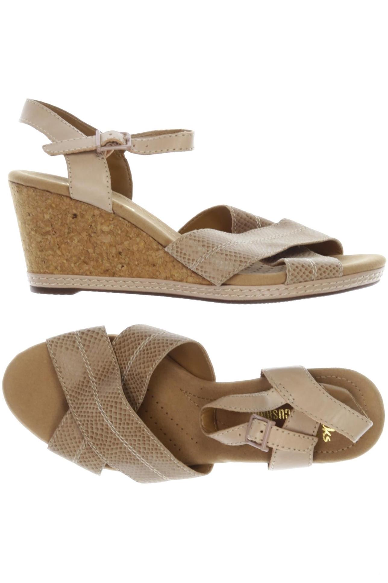 

Clarks Damen Sandale, beige, Gr. 38