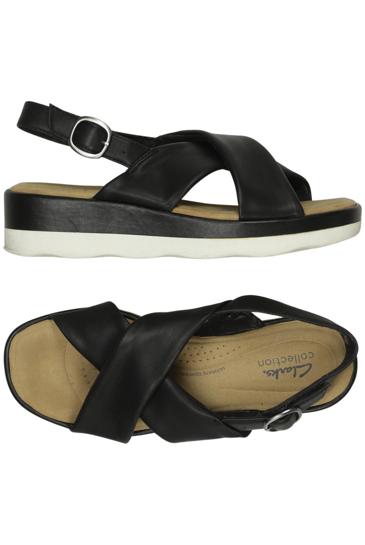 

Clarks Damen Sandale, schwarz, Gr. 39.5