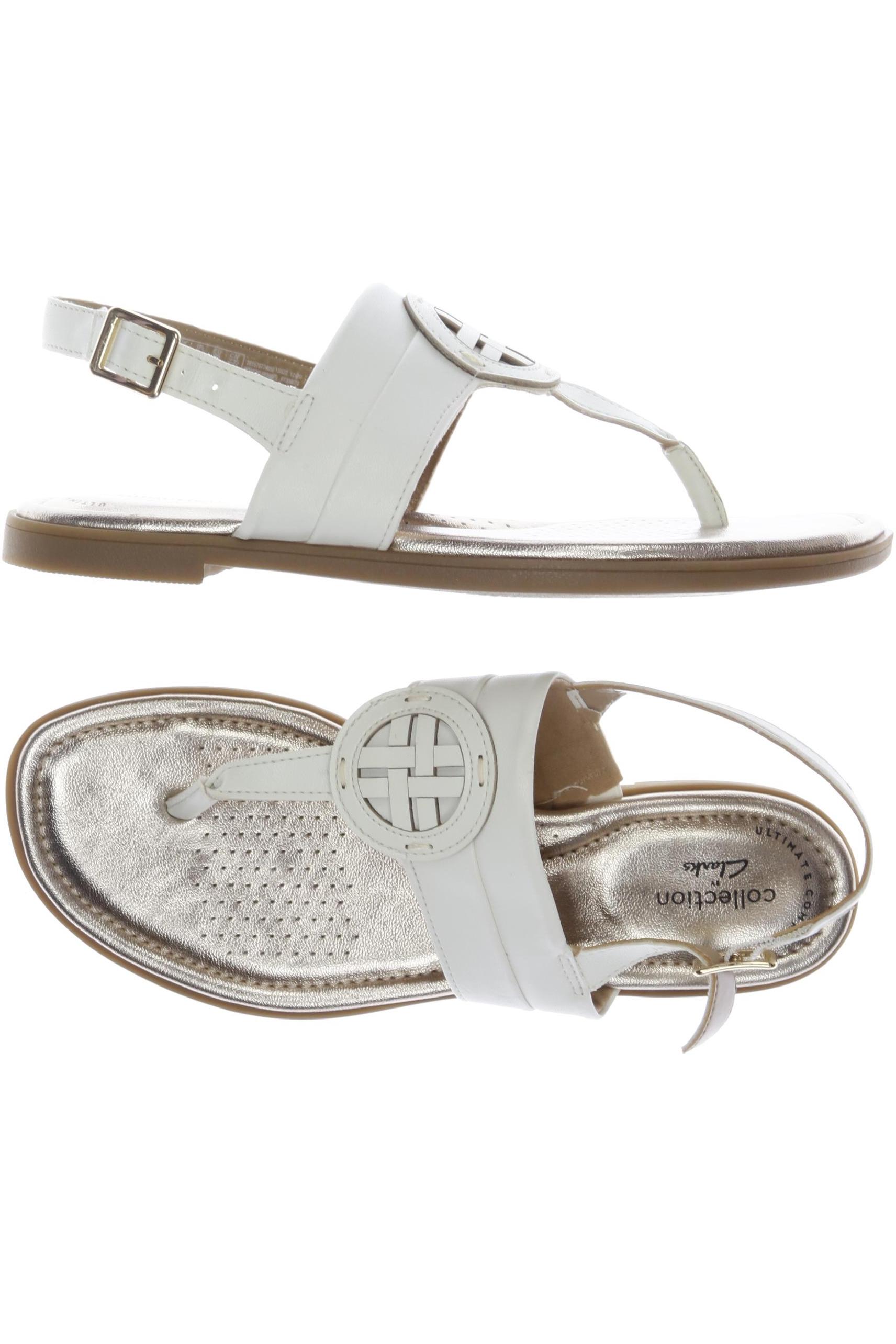 

Clarks Damen Sandale, weiß, Gr. 38