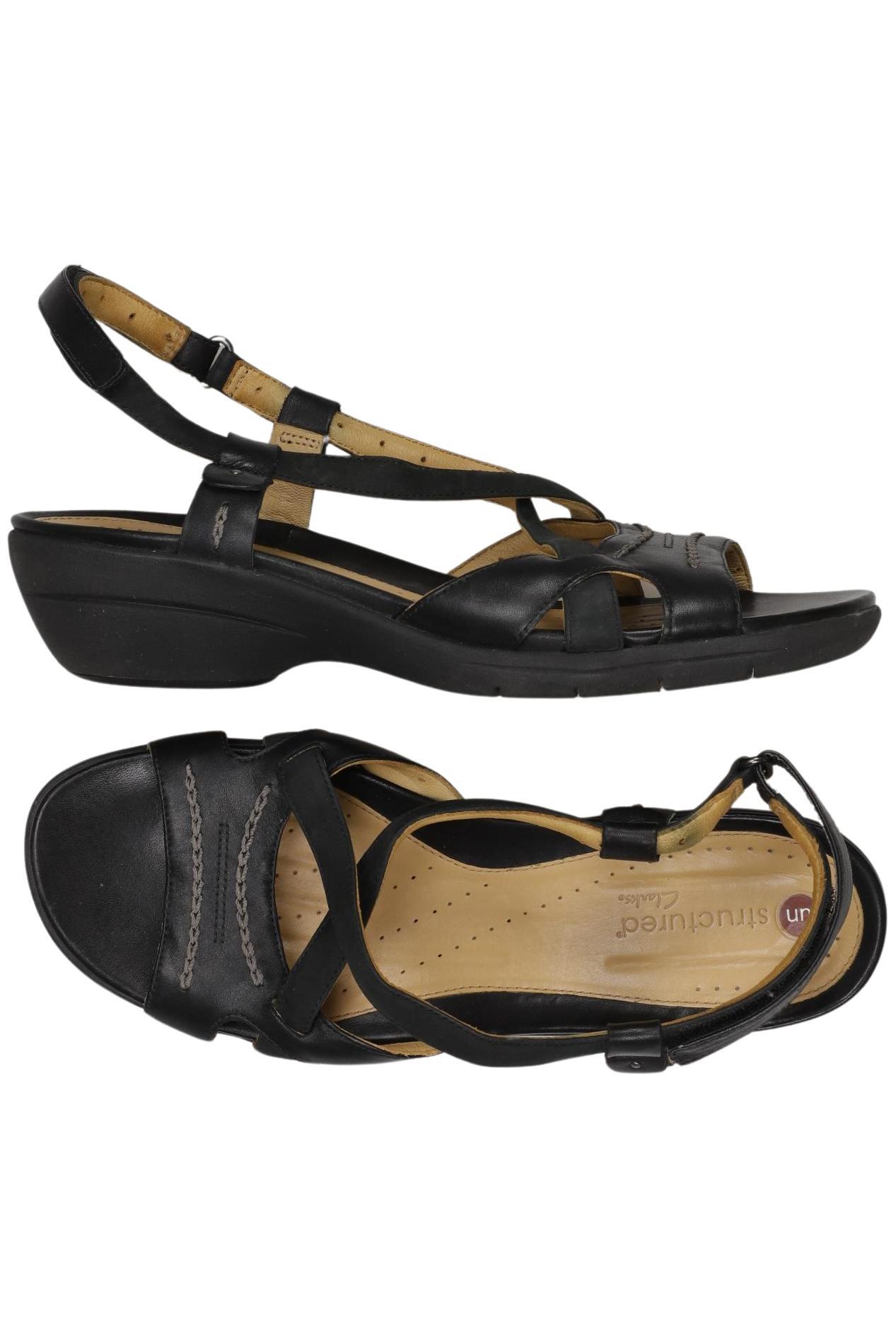 

Clarks Damen Sandale, schwarz, Gr. 6