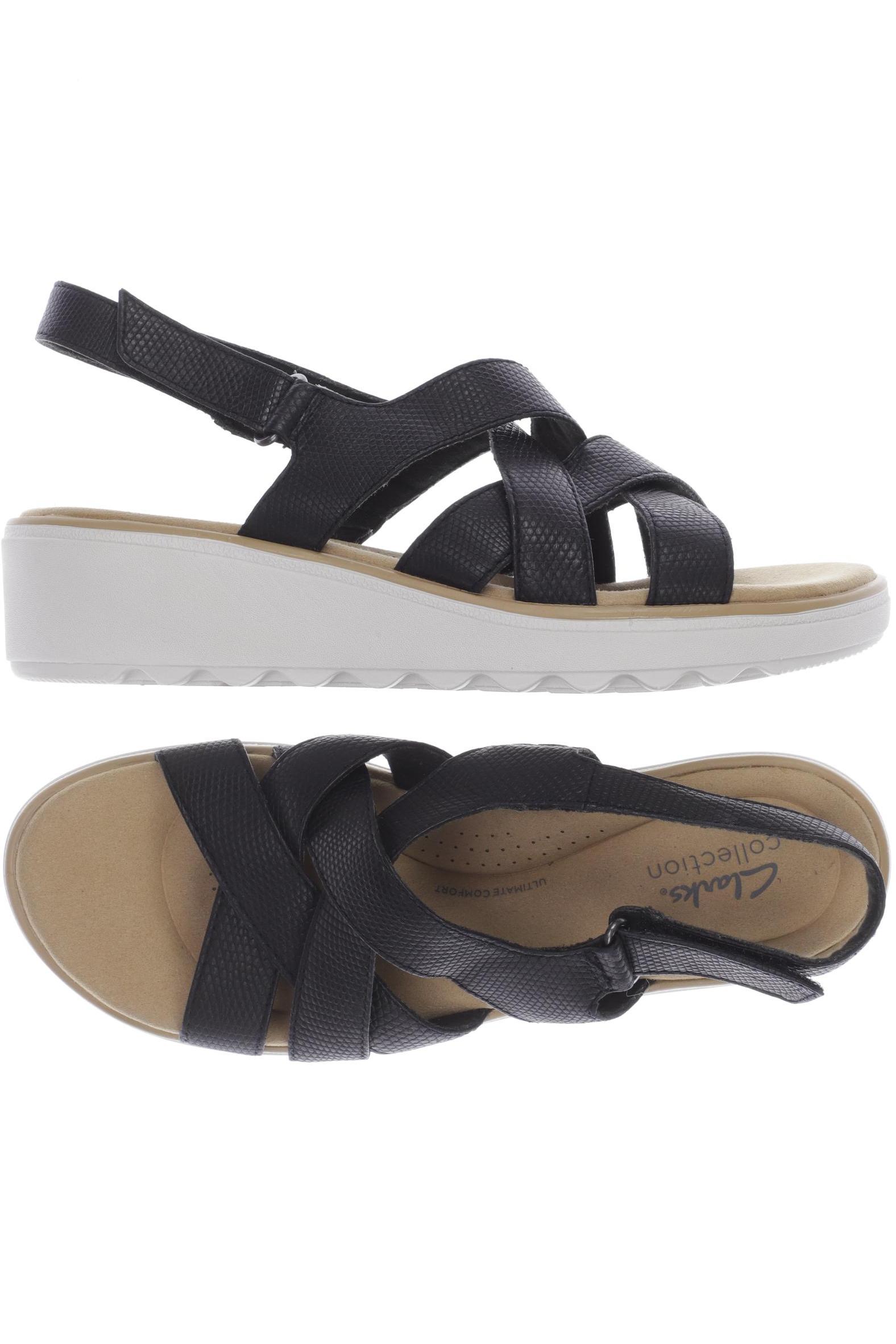 

Clarks Damen Sandale, schwarz, Gr. 6.5