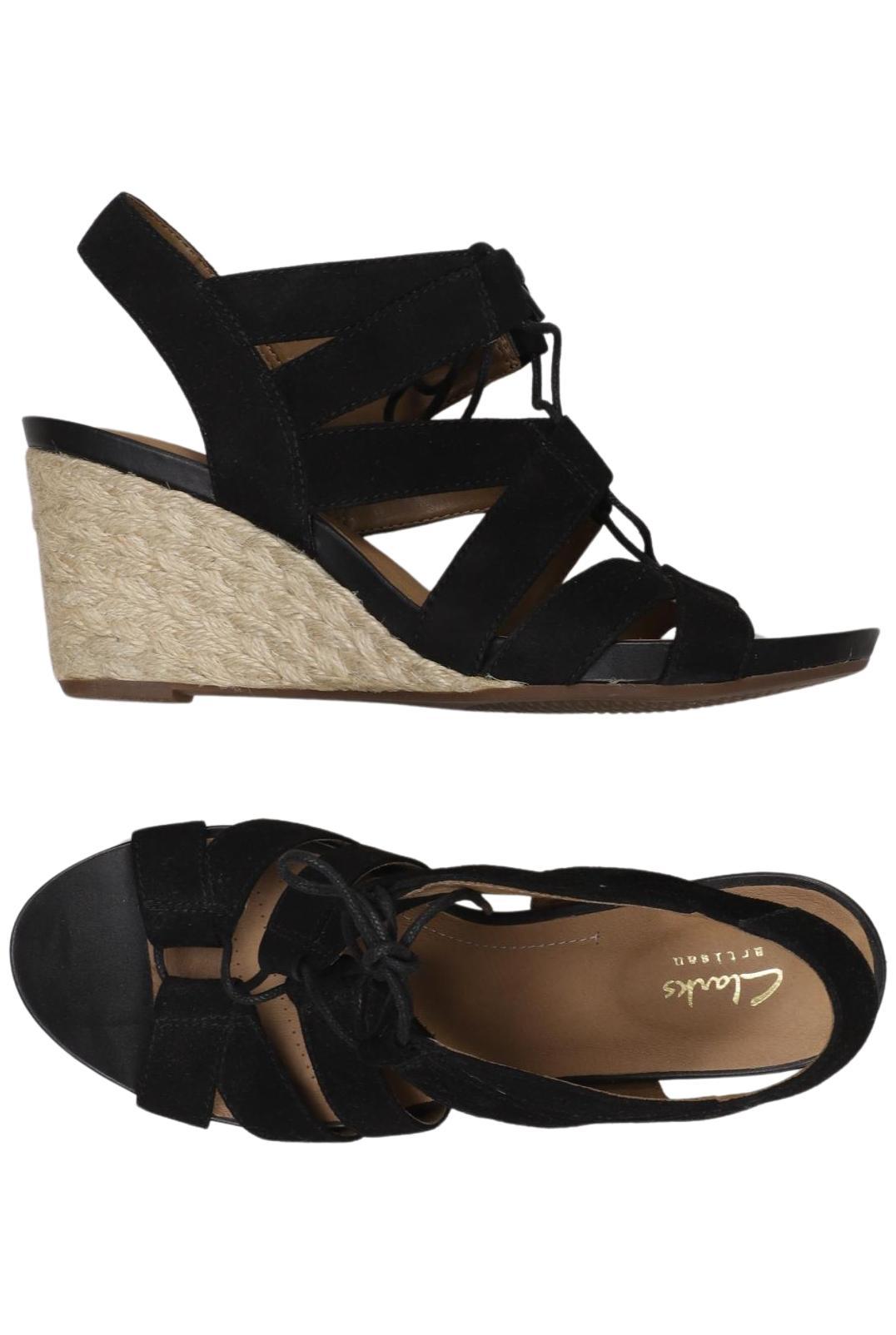 

Clarks Damen Sandale, schwarz, Gr. 40