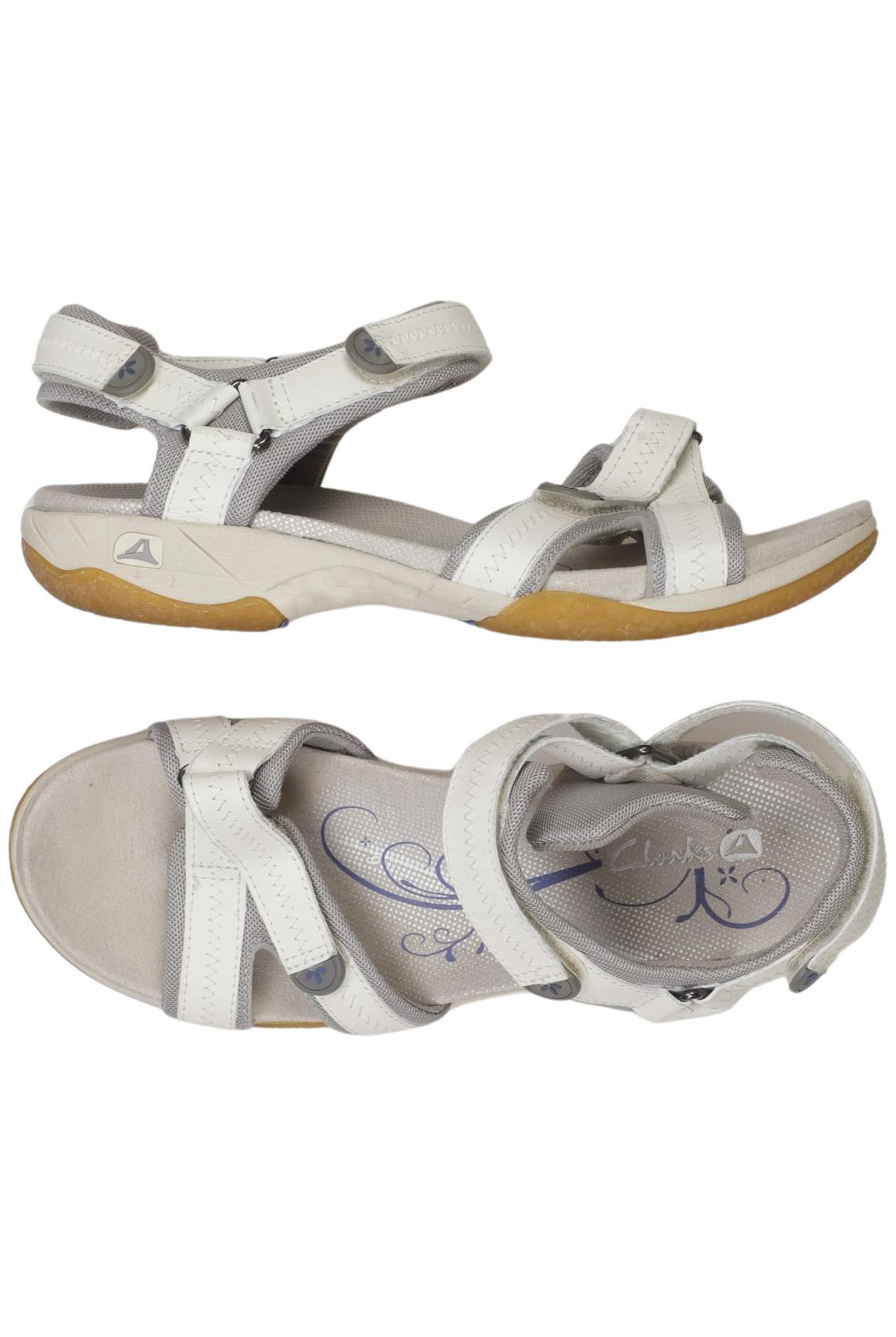 

Clarks Damen Sandale, weiß, Gr. 6