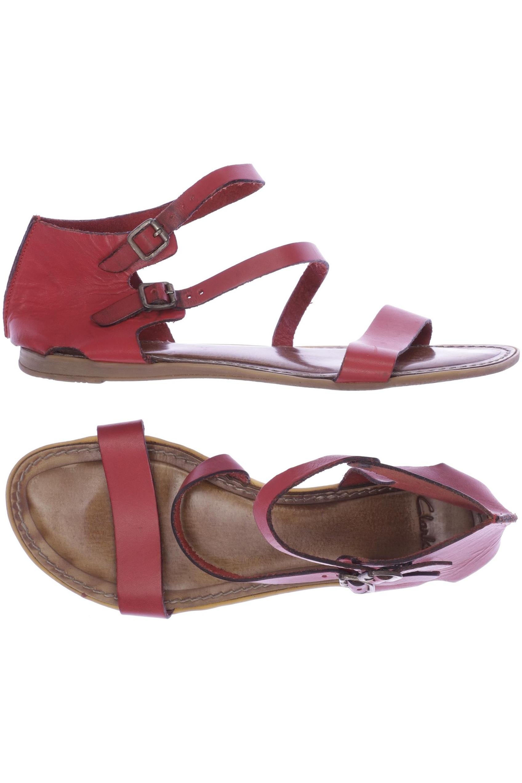 

Clarks Damen Sandale, rot, Gr. 6