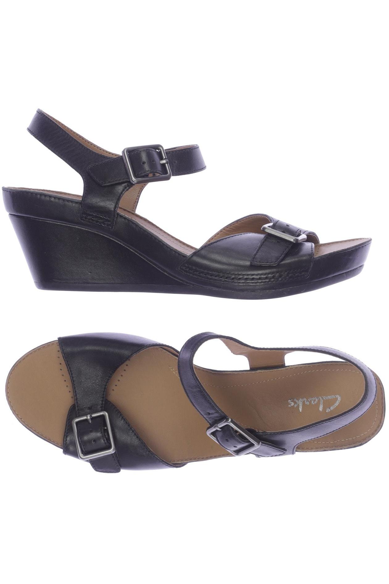 

Clarks Damen Sandale, schwarz, Gr. 6