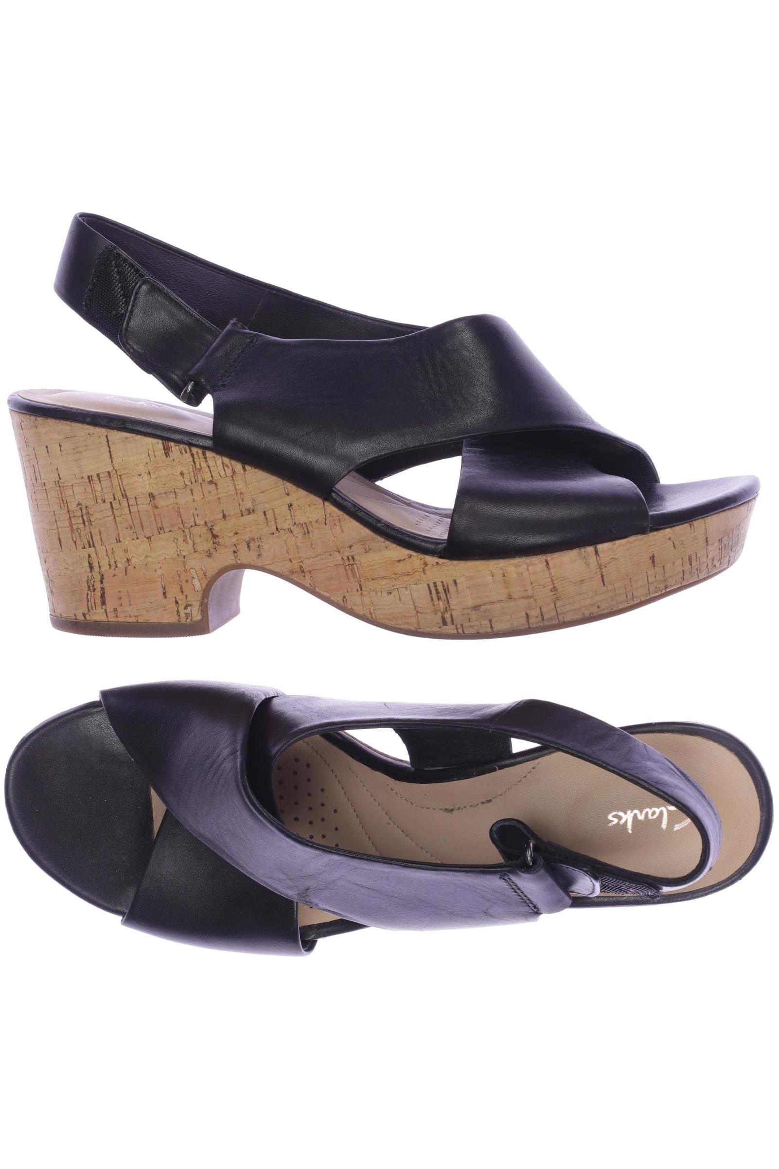 

Clarks Damen Sandale, schwarz, Gr. 40