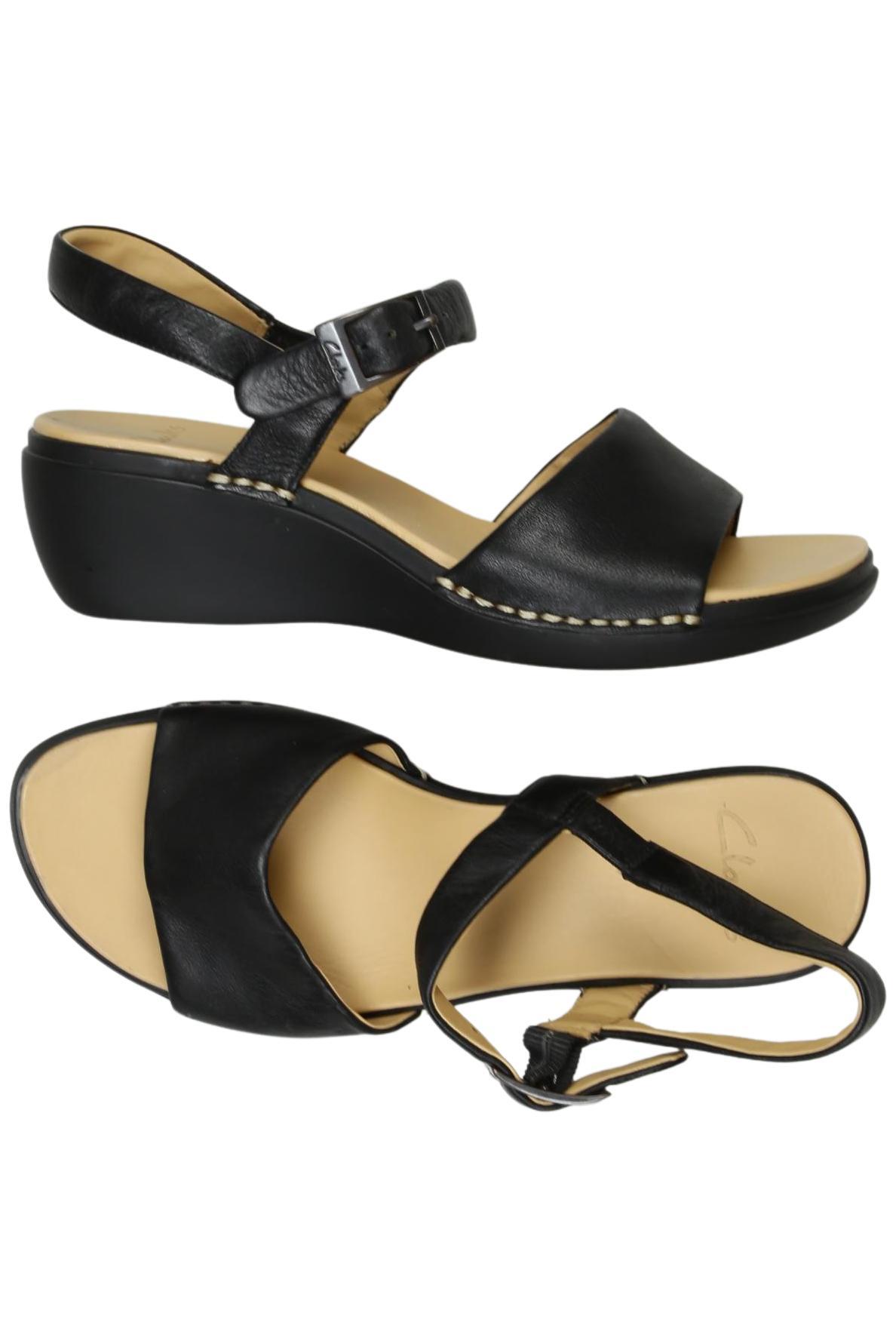 

Clarks Damen Sandale, schwarz, Gr. 5