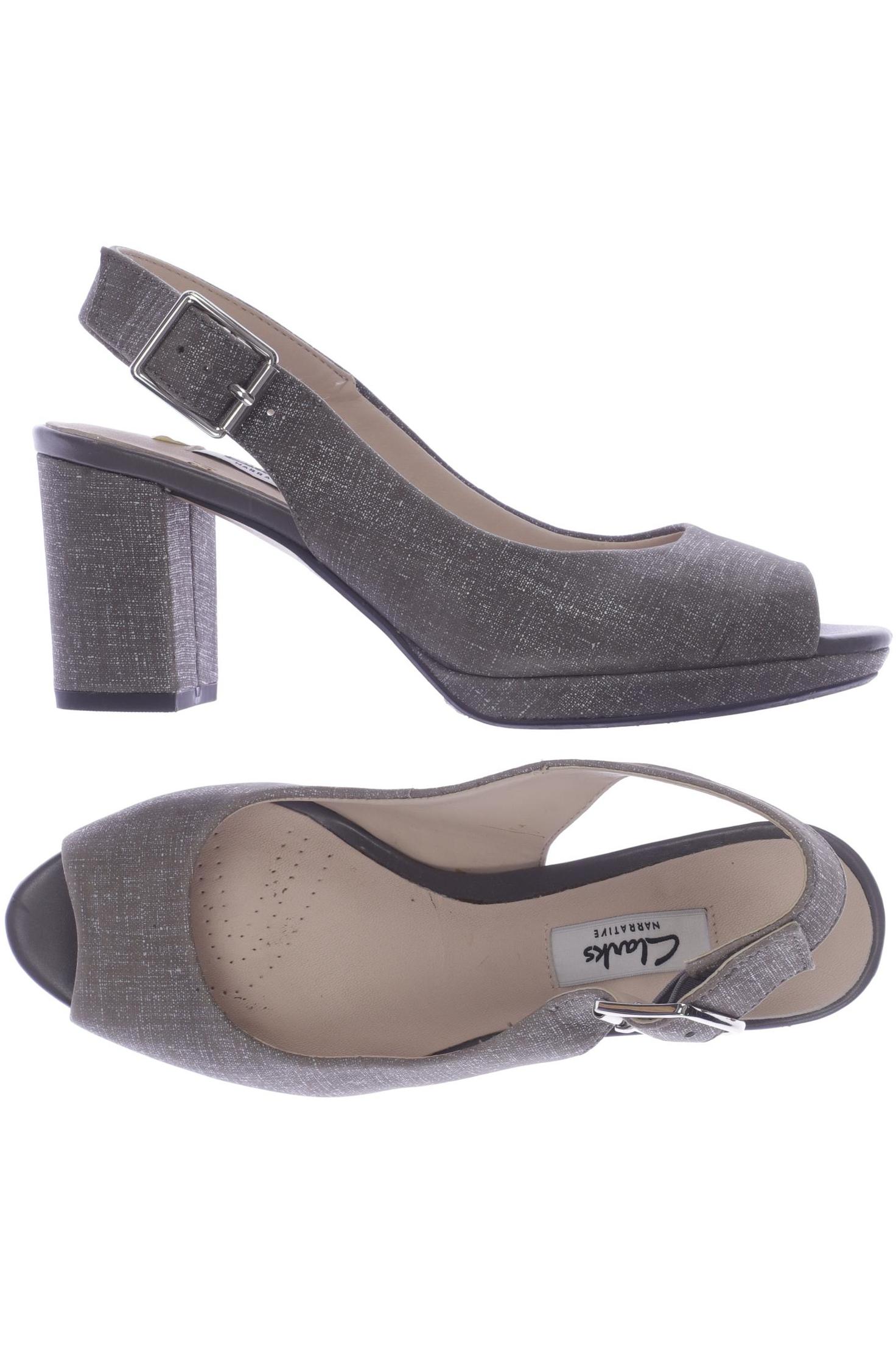 

Clarks Damen Sandale, grau, Gr. 37