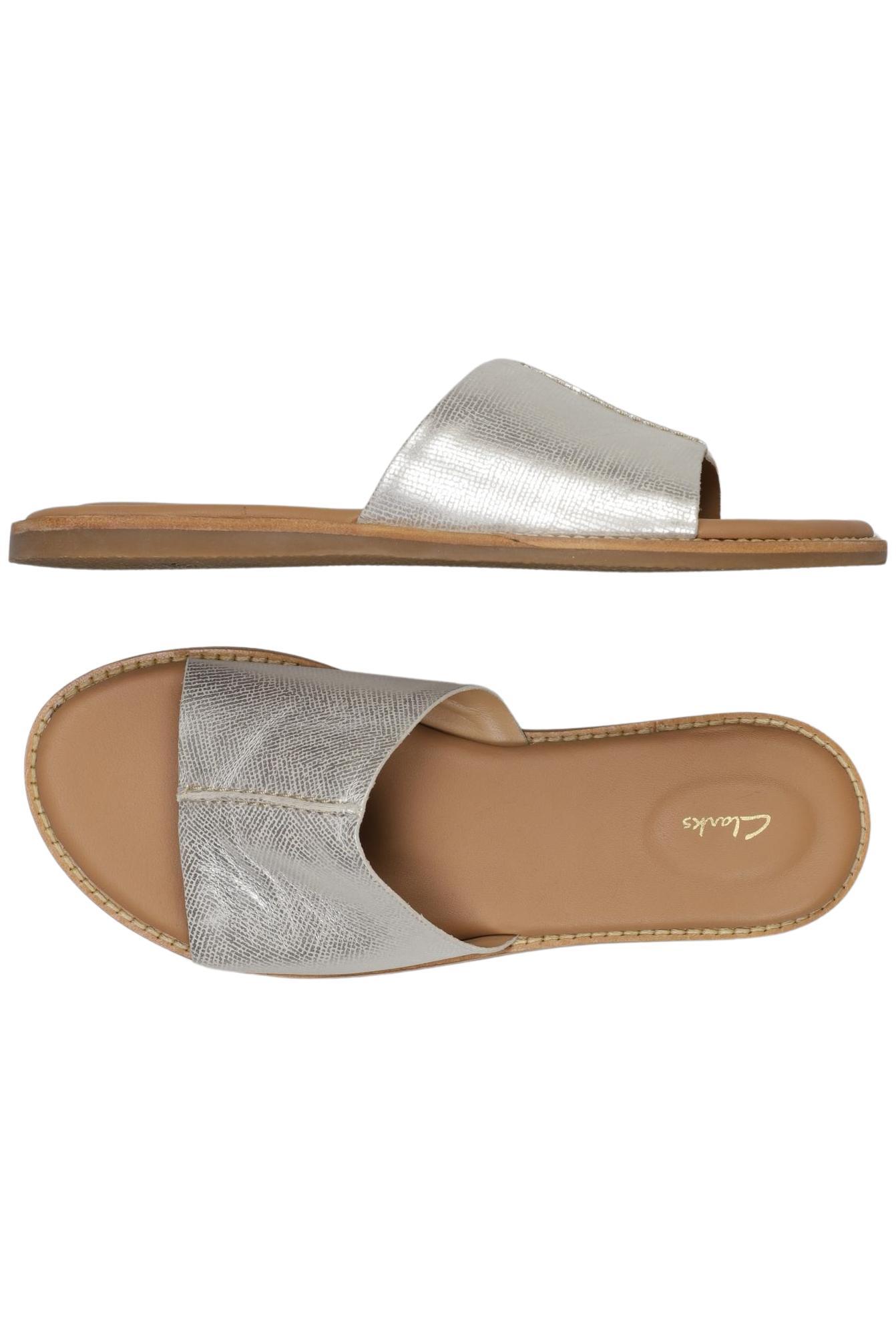 

Clarks Damen Sandale, silber, Gr. 38